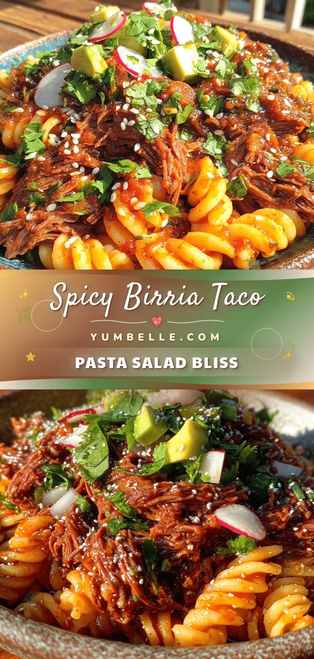 birria taco pasta salad recipe