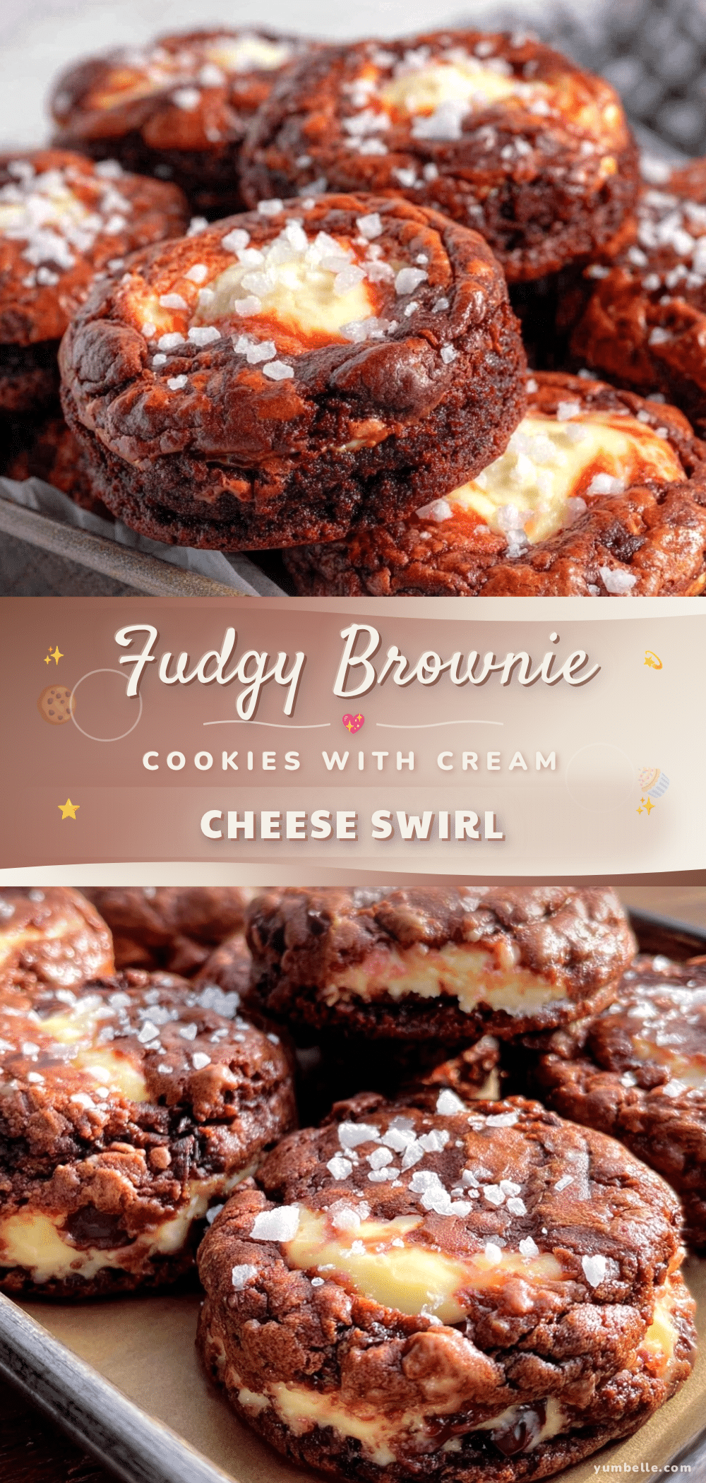 brownie mix cookies with cream cheese swirl recipe