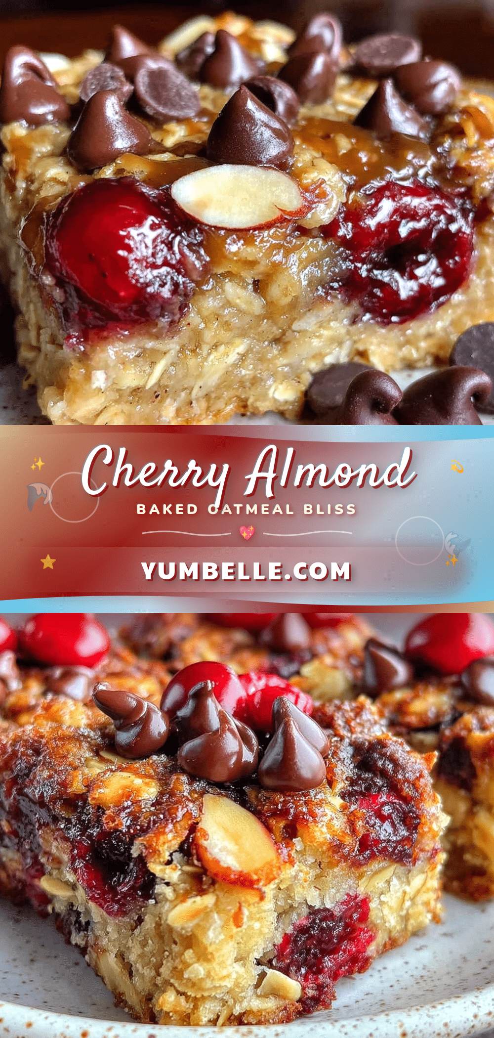 cherry almond baked oatmeal recipe