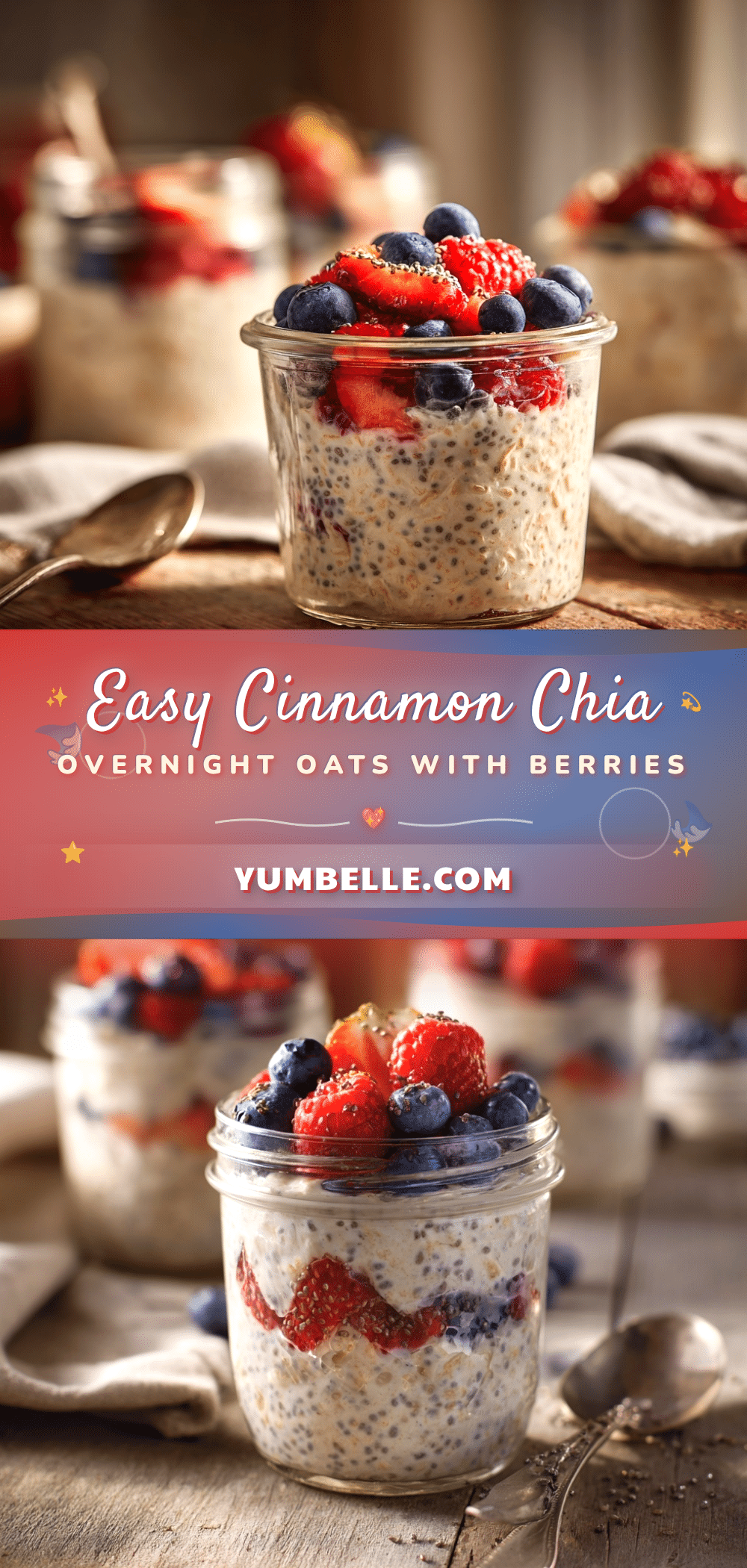 cinnamon chia overnight oats recipe