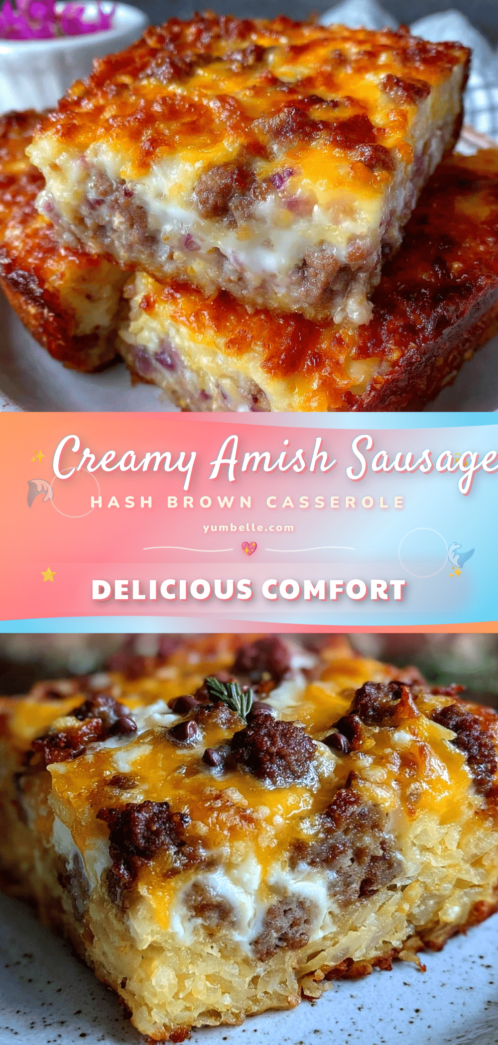 creamy amish hash brown breakfast casserole recipe