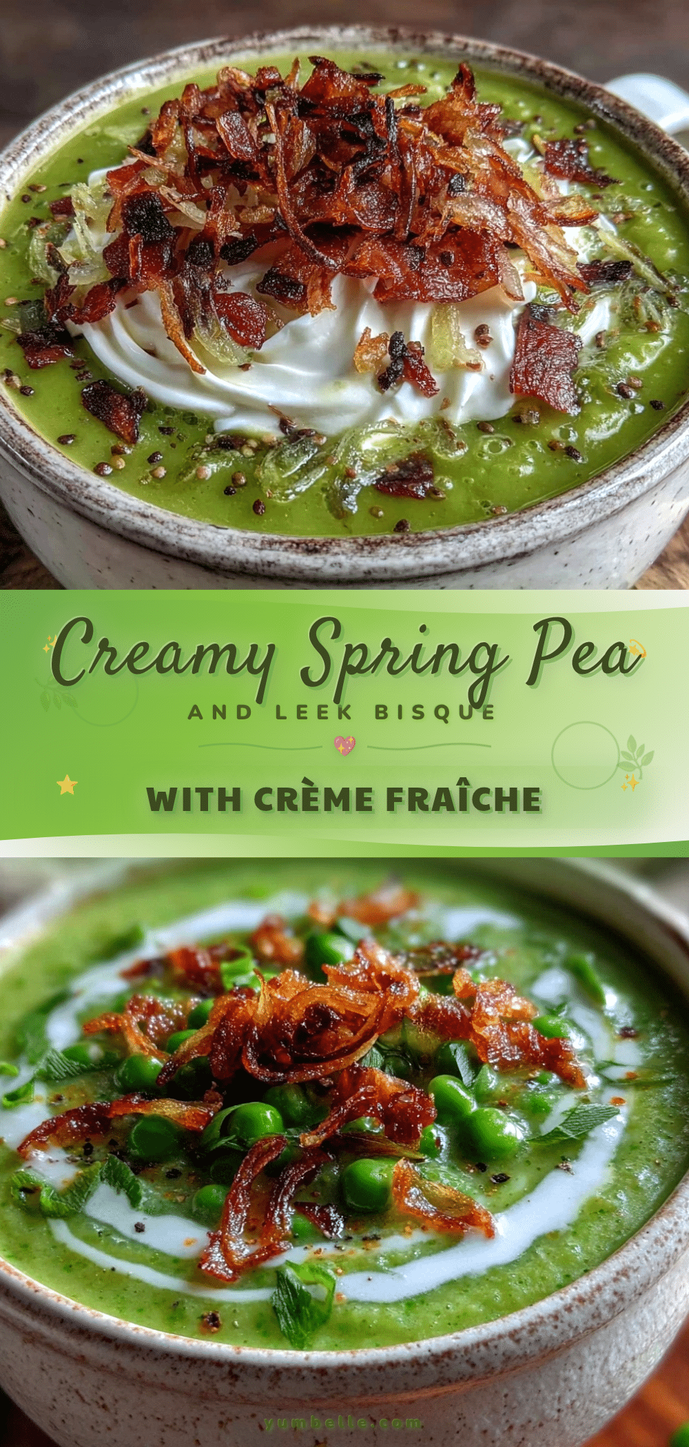 creamy spring pea and leek bisque recipe