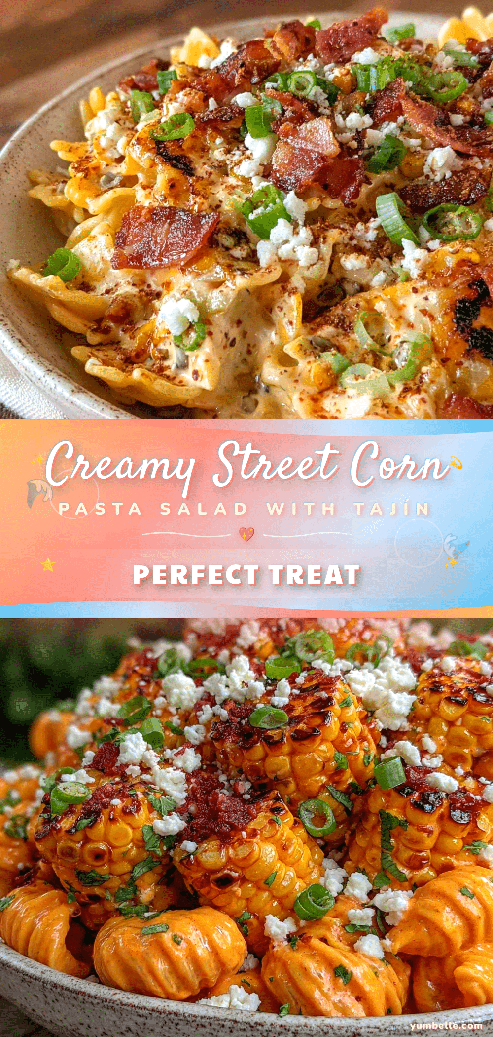 creamy street corn pasta salad recipe
