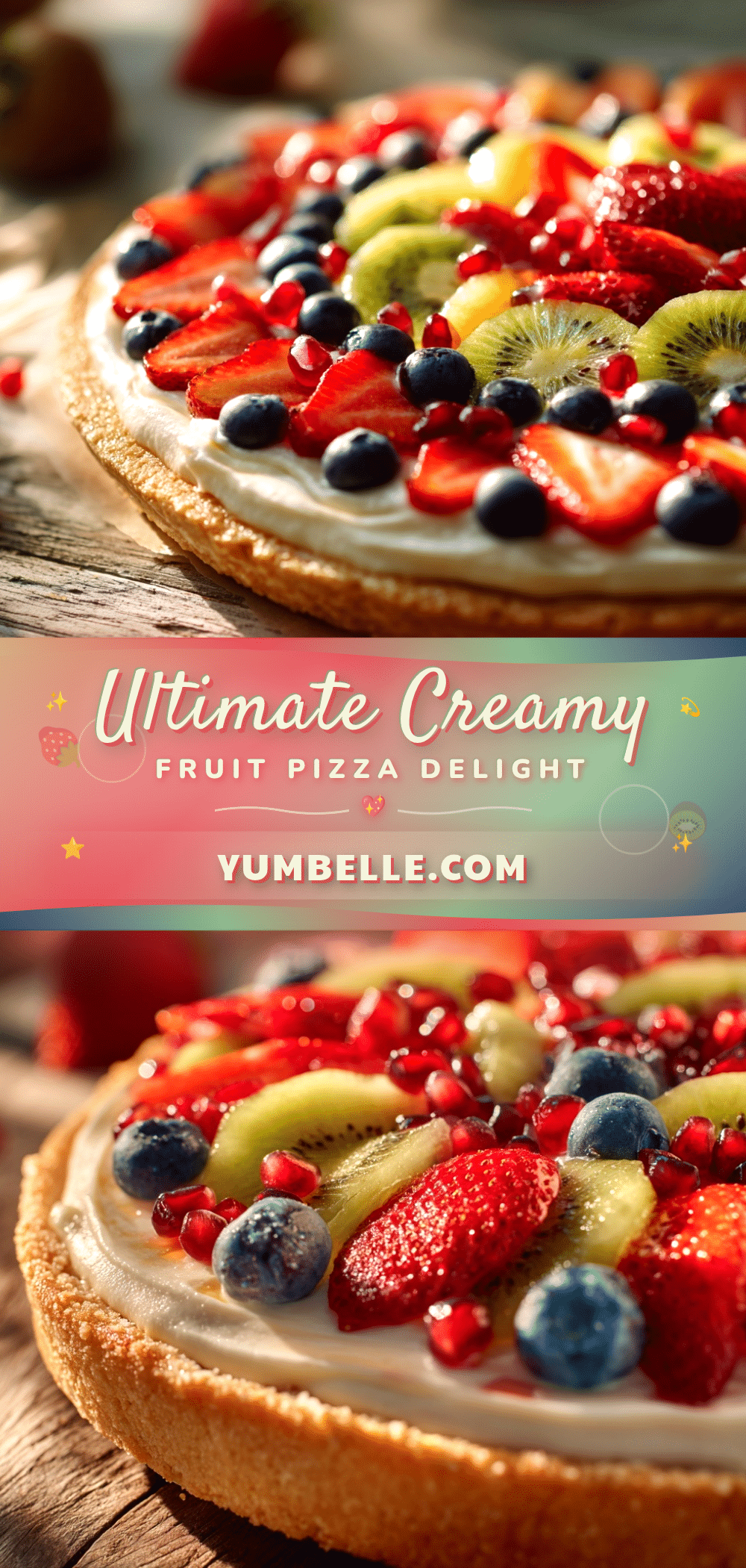 Creamy Ultimate Fruit Pizza recipe