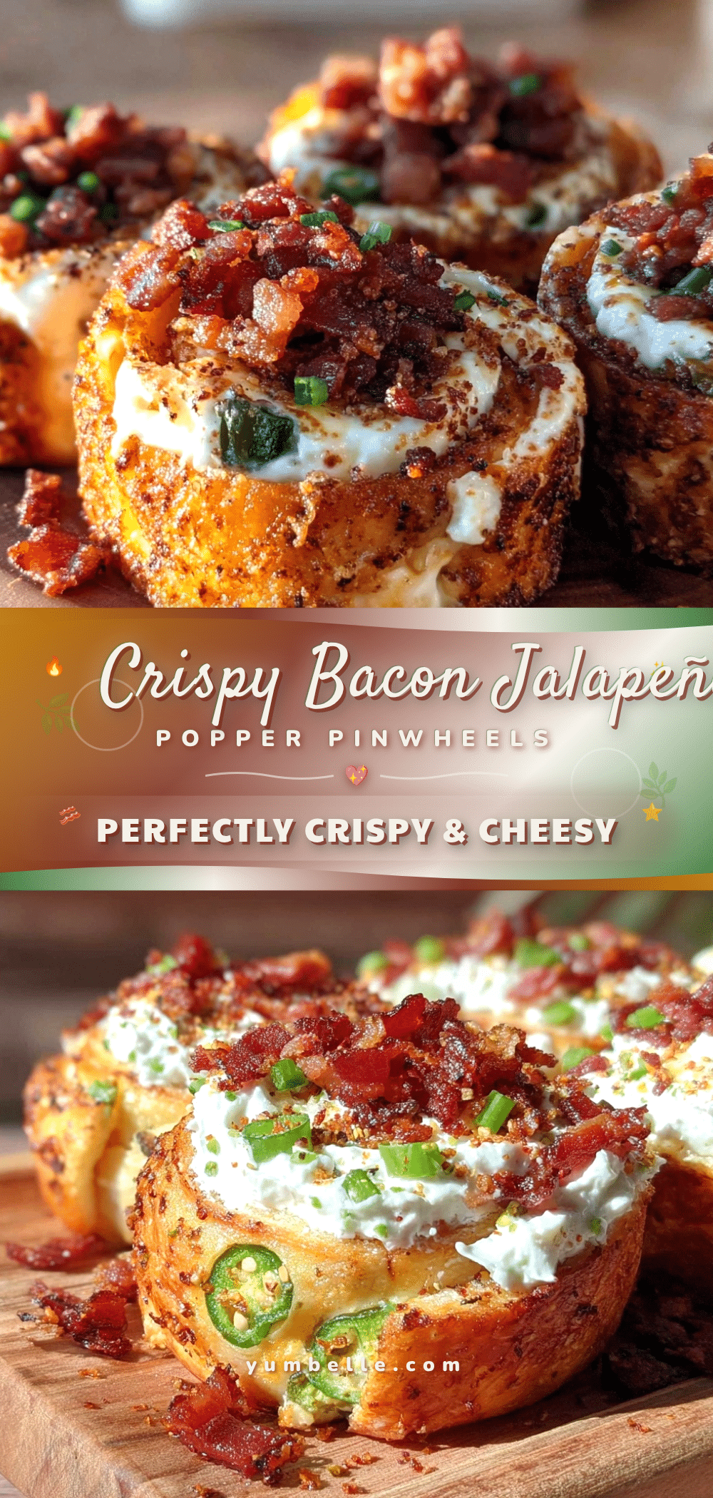 crispy jalapeño popper cream cheese pinwheels recipe