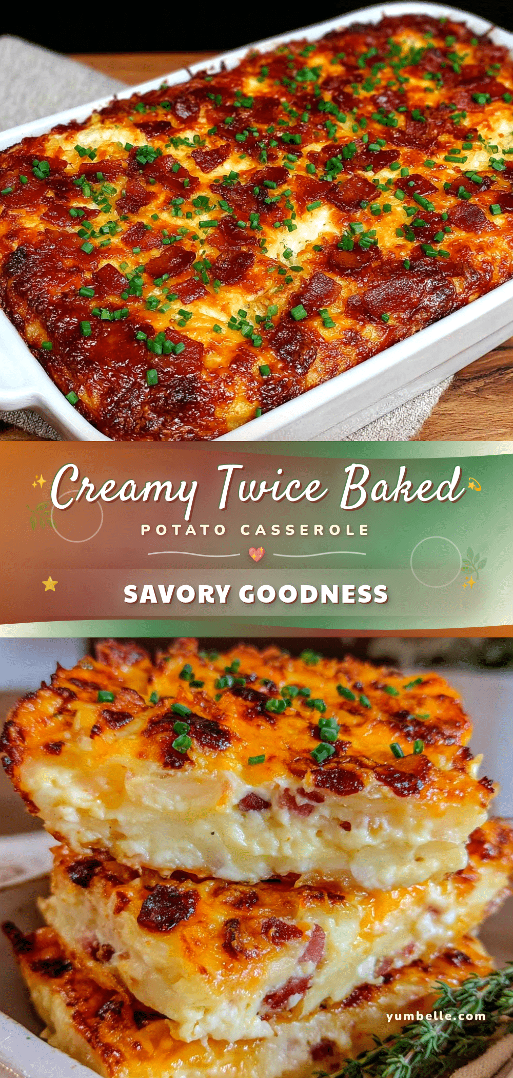 crispy twice baked potato casserole recipe