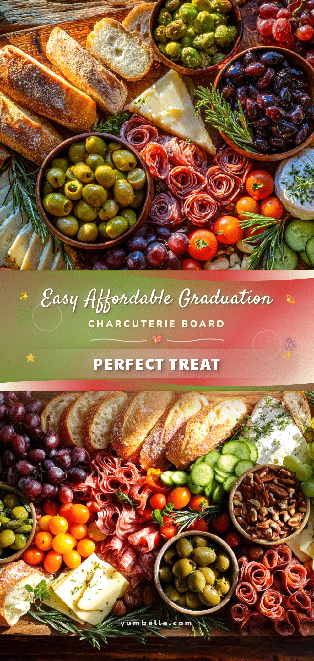 easy graduation charcuterie grazing board recipe