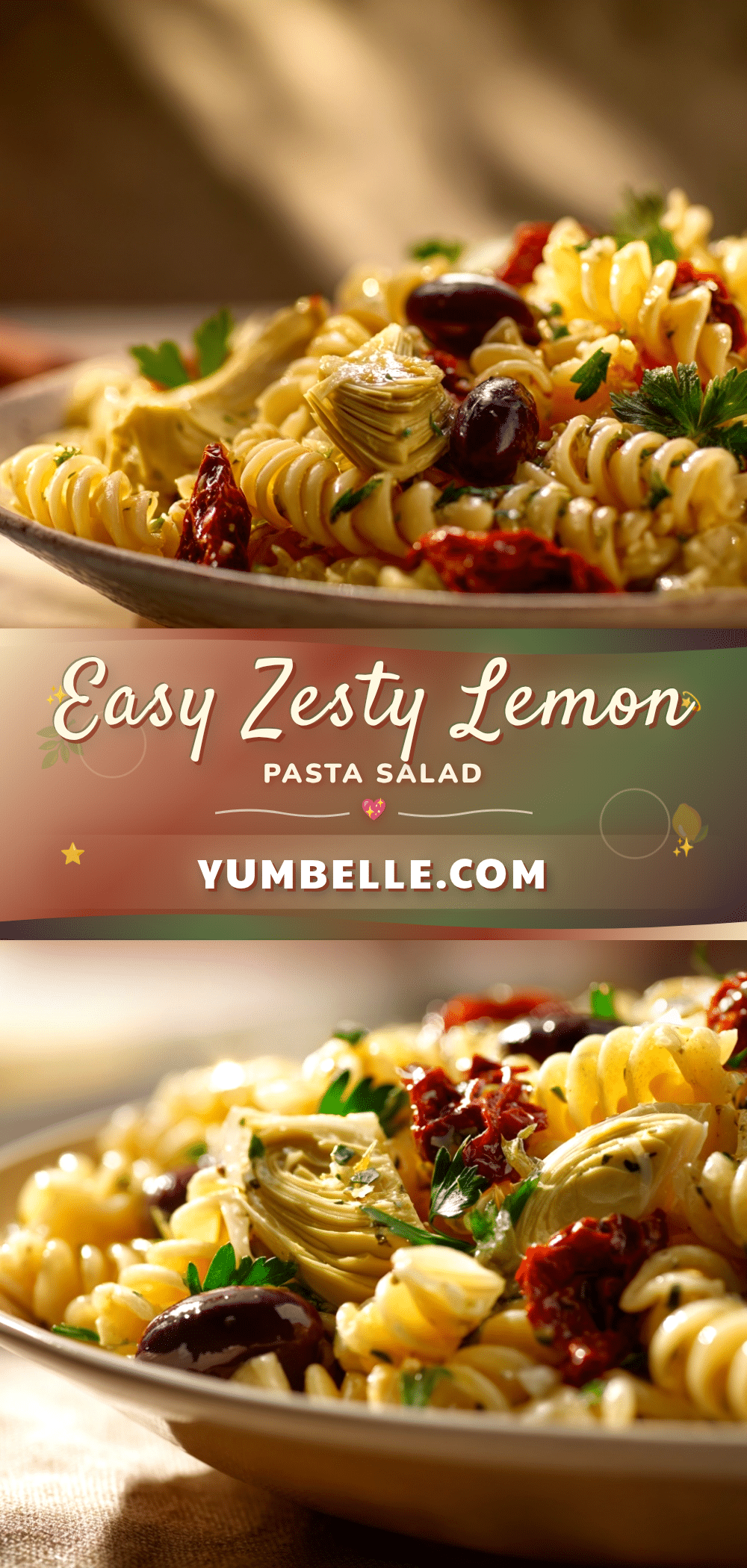 easy lemon vinaigrette pasta salad recipe