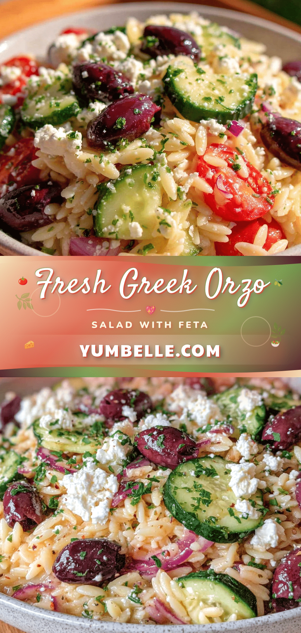 fresh greek orzo pasta salad recipe