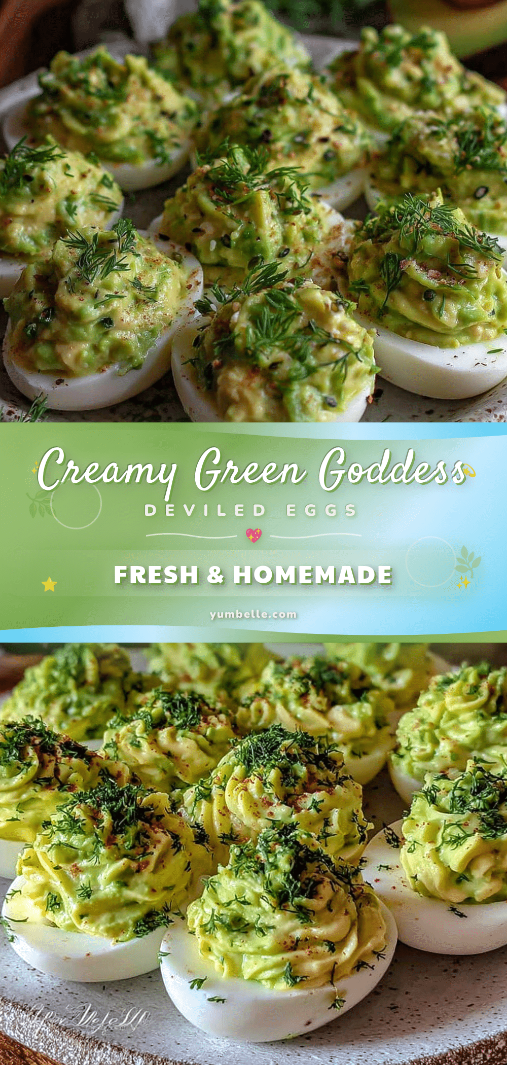 Fresh Green Goddess Deviled Eggs recipe