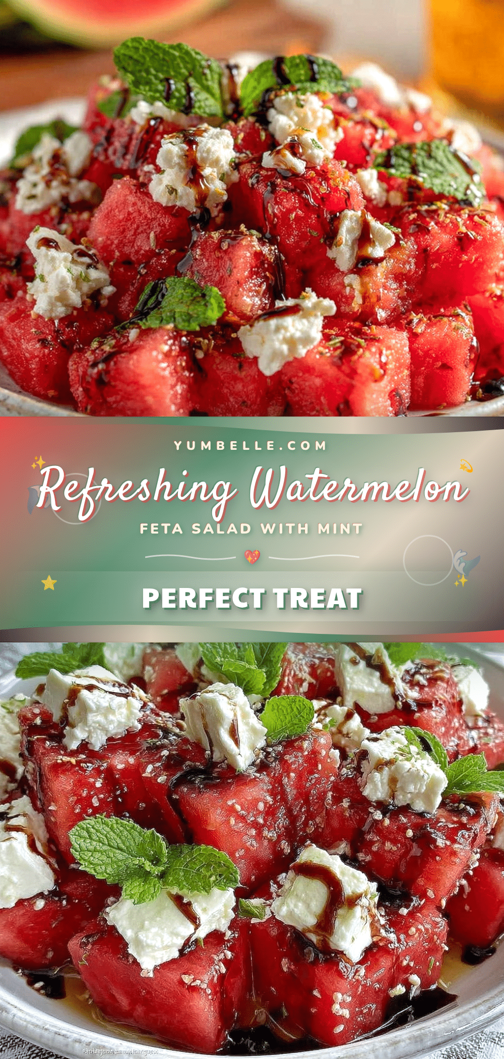 fresh watermelon feta salad recipe