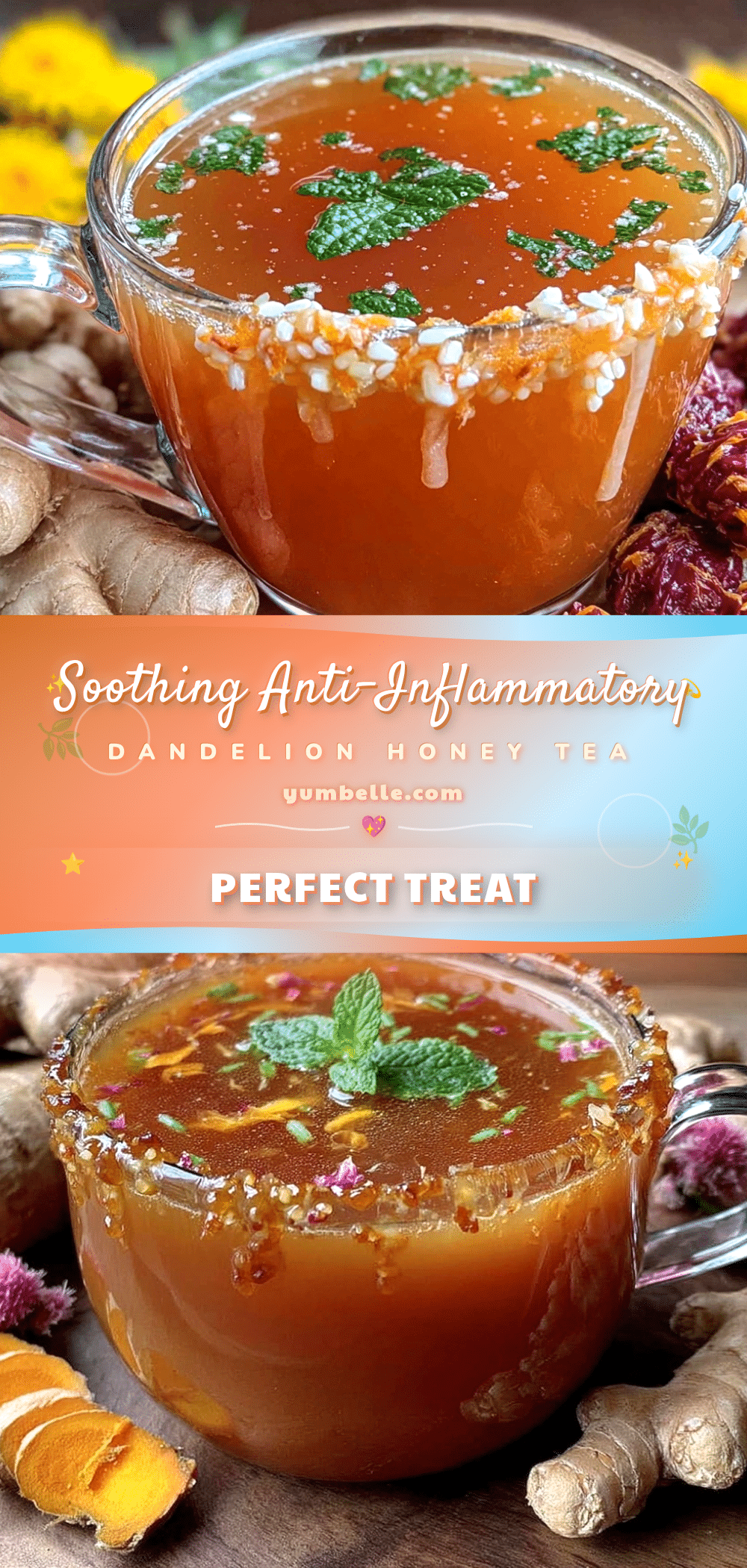 healthy dandelion honey tea recipe