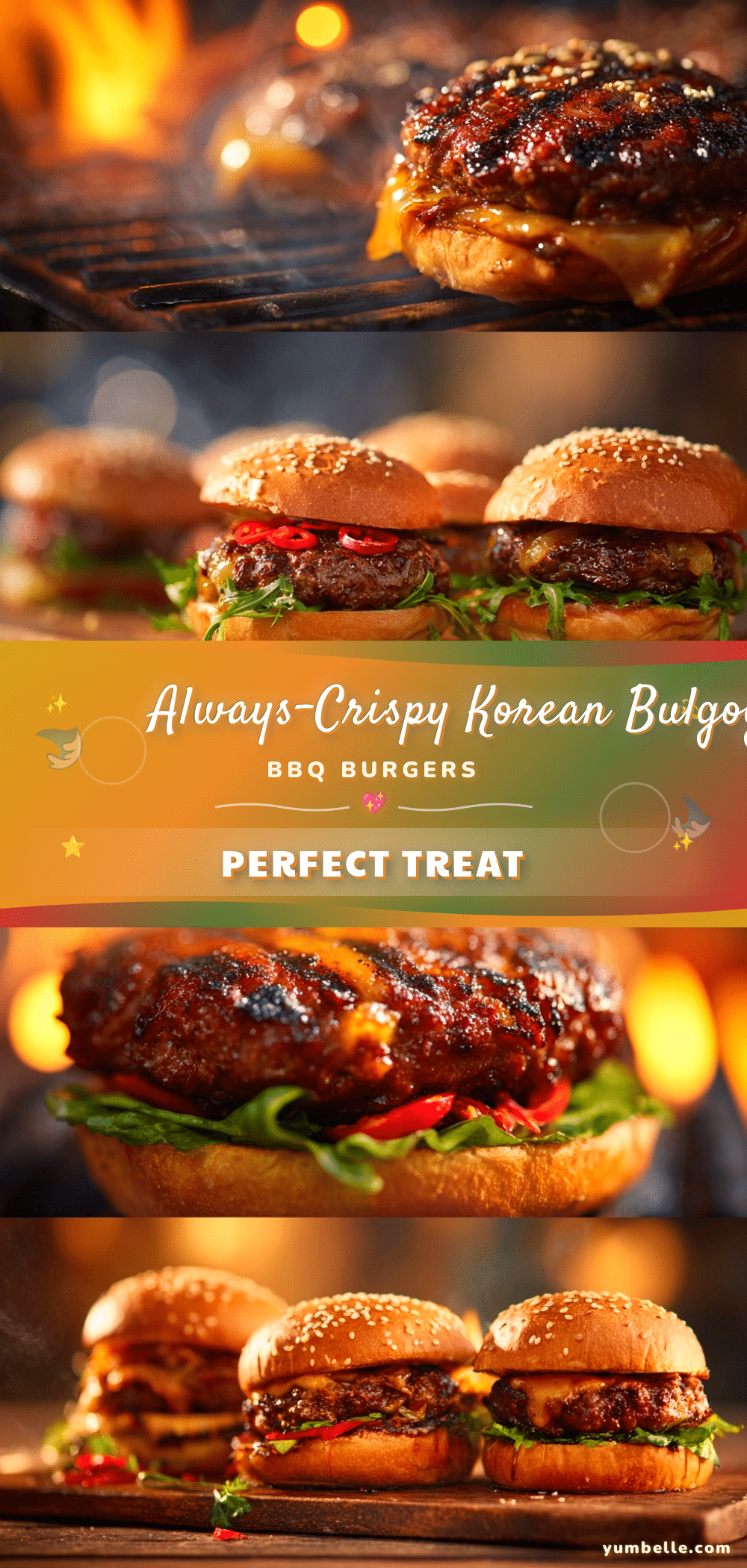 Korean bulgogi BBQ burgers recipe