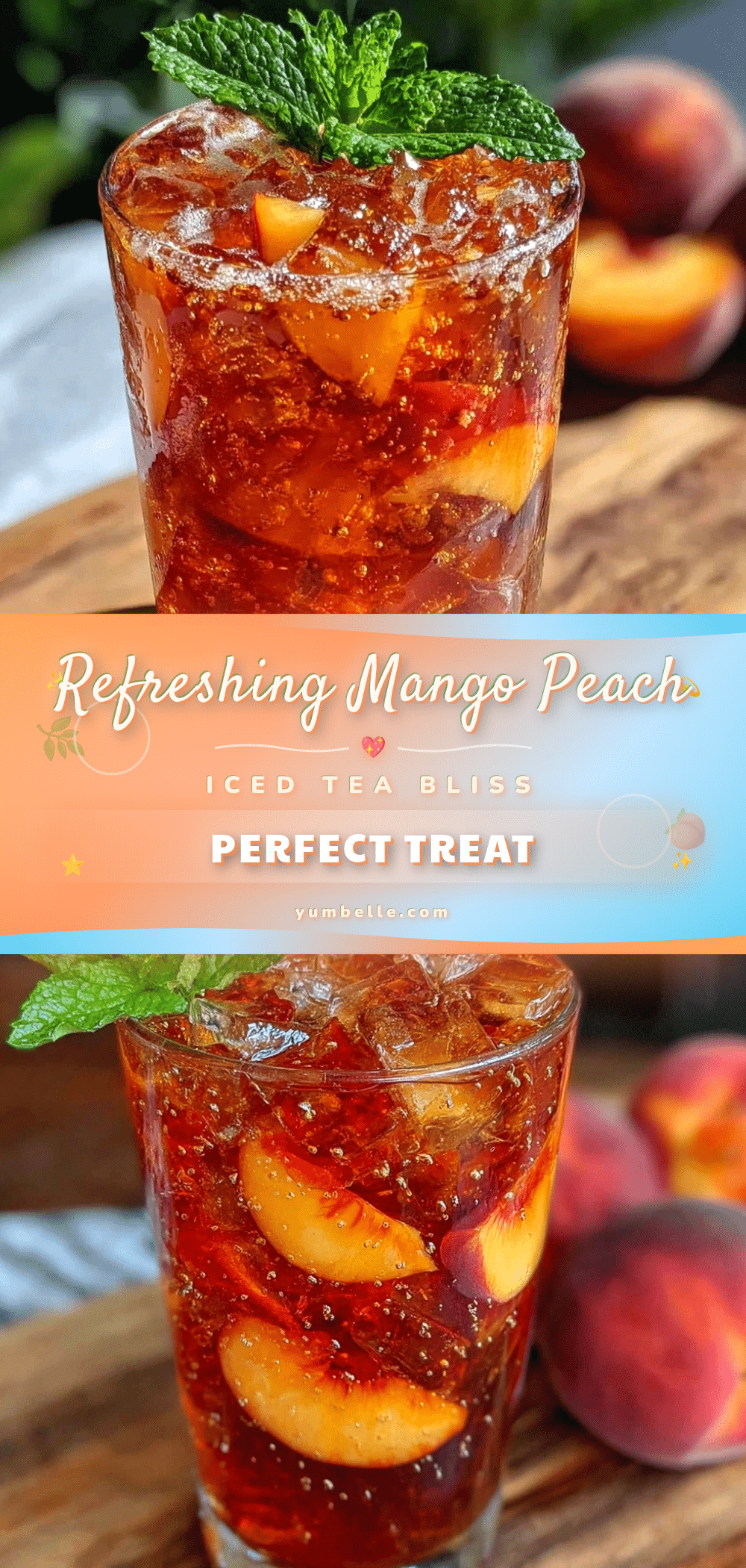 mango peach iced tea recipe