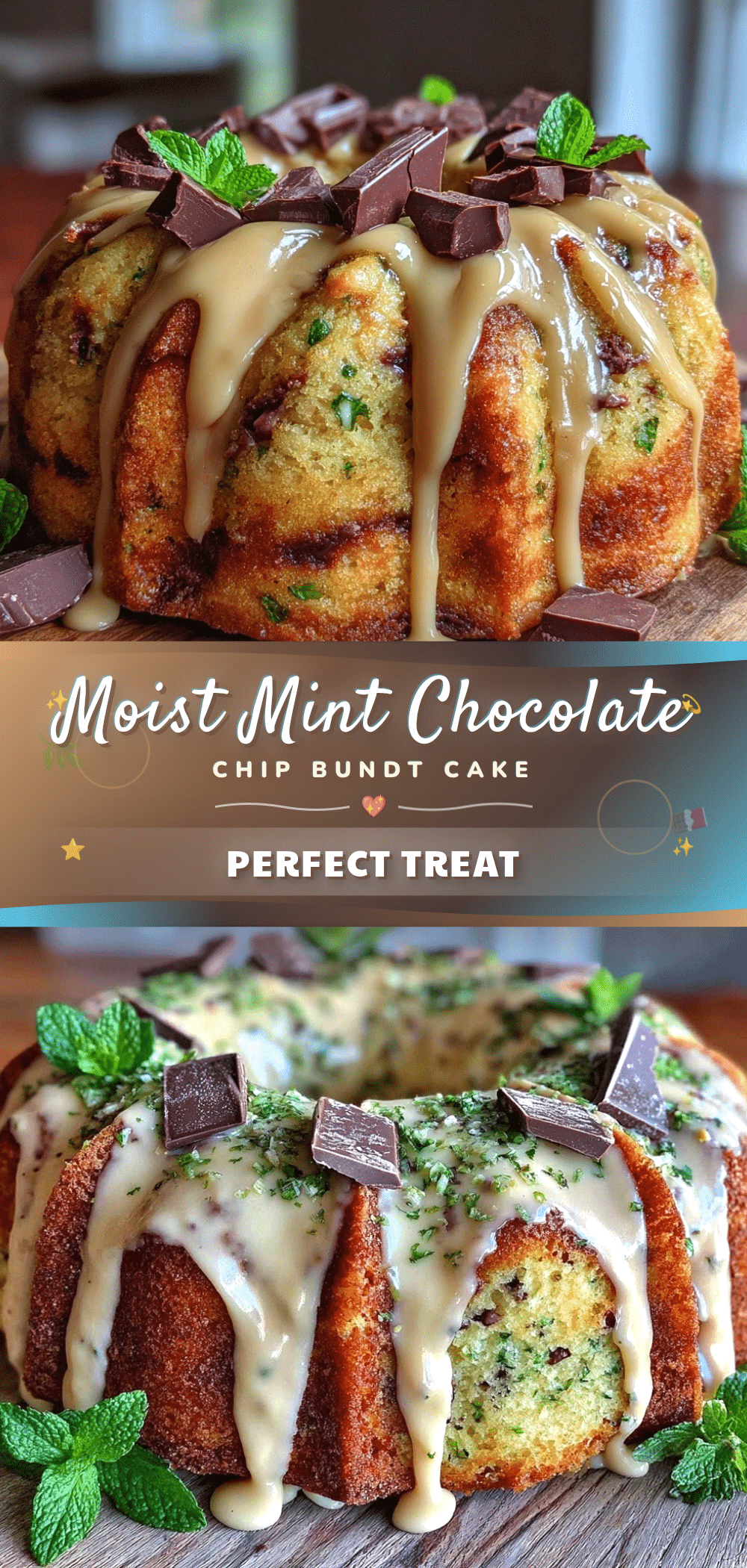 mint chocolate chip Irish cream bundt cake recipe