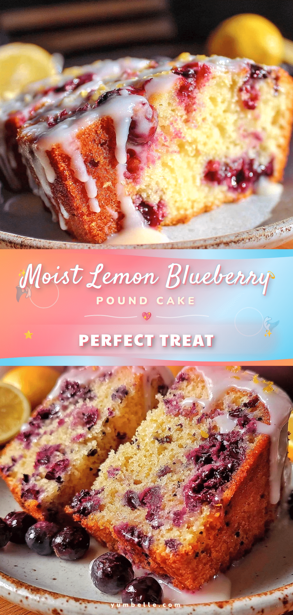 moist lemon blueberry pound cake recipe