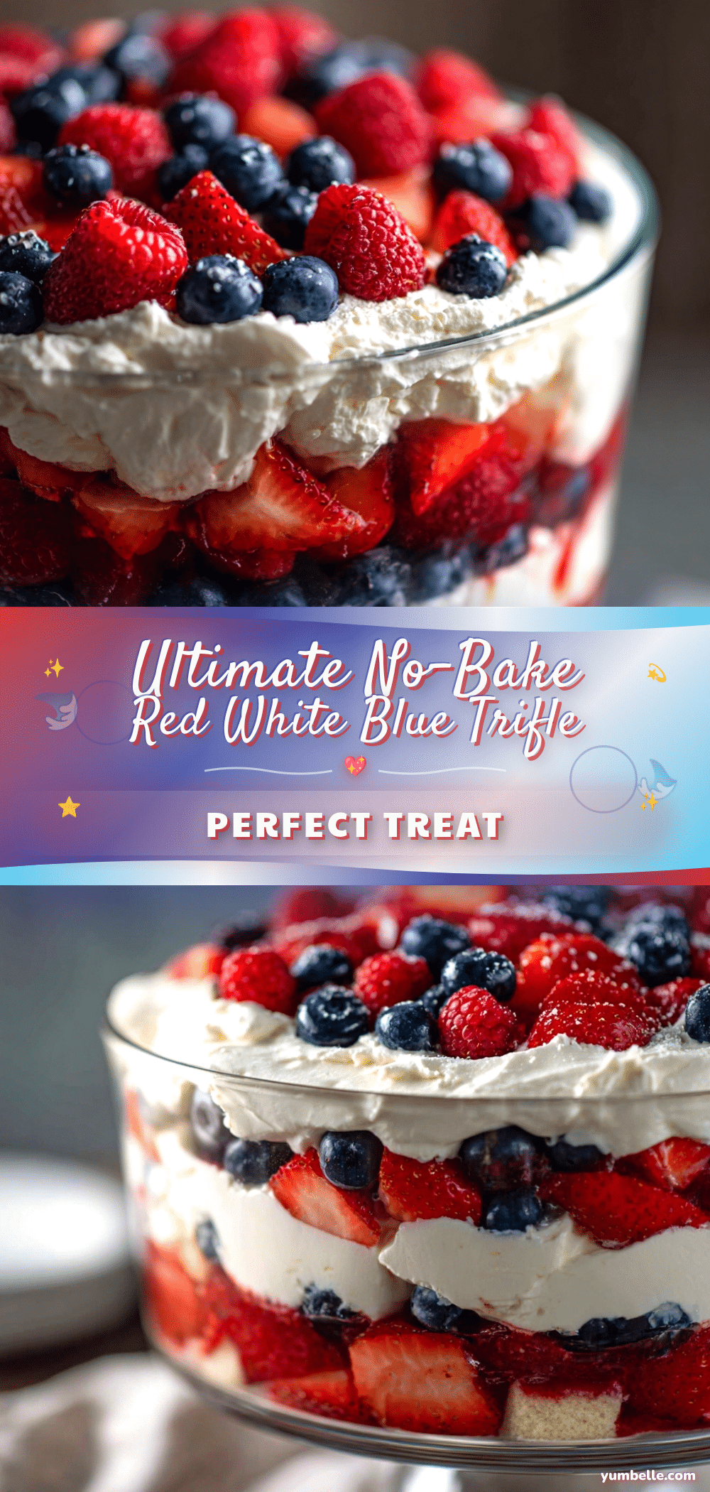 no bake red white blue trifle recipe
