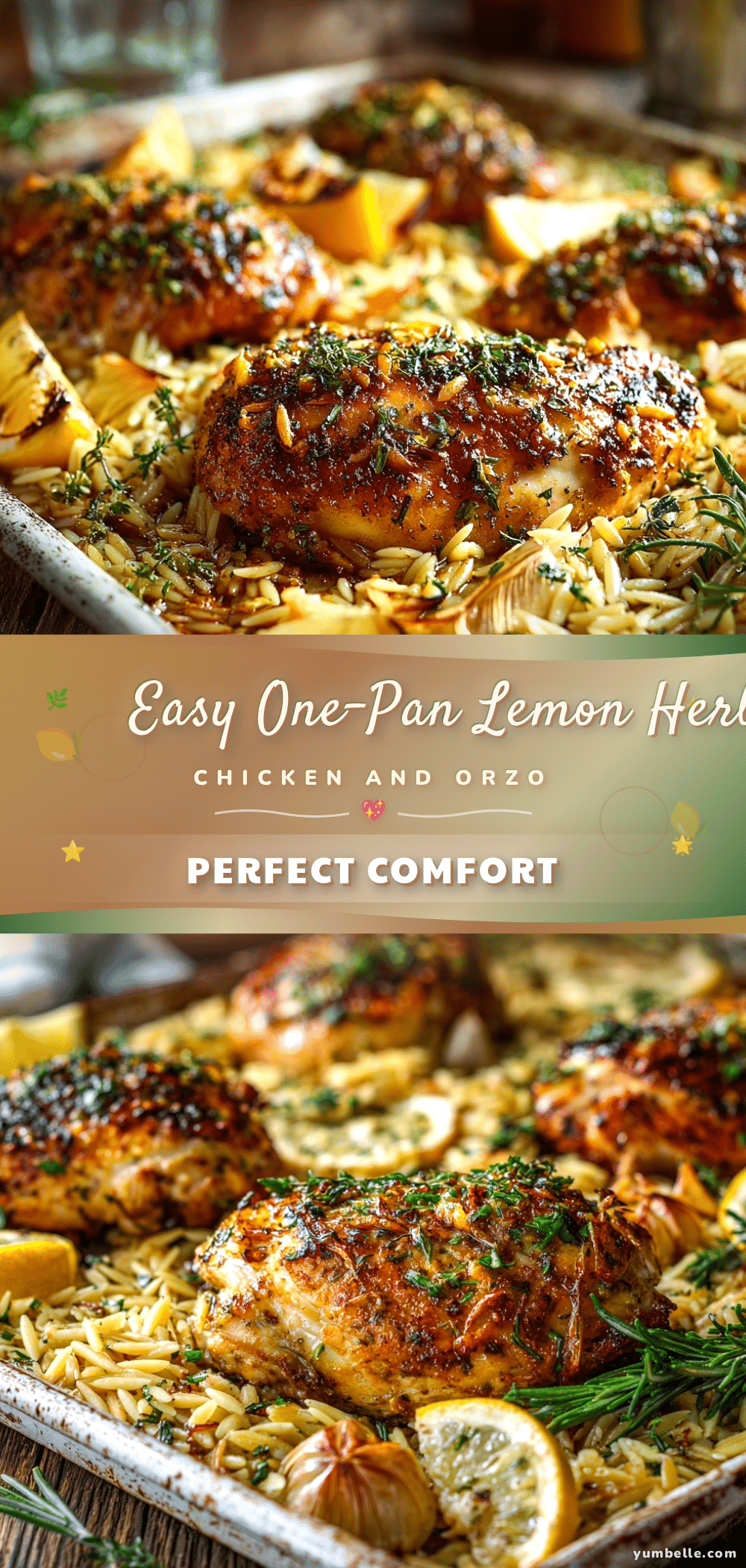 one-pan lemon herb chicken recipe