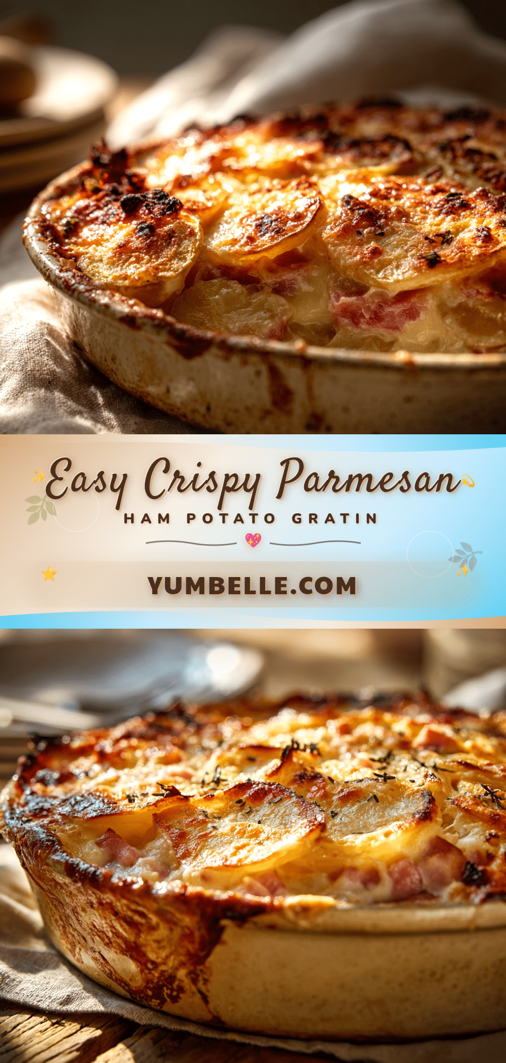 Parmesan Ham and Potato Gratin recipe