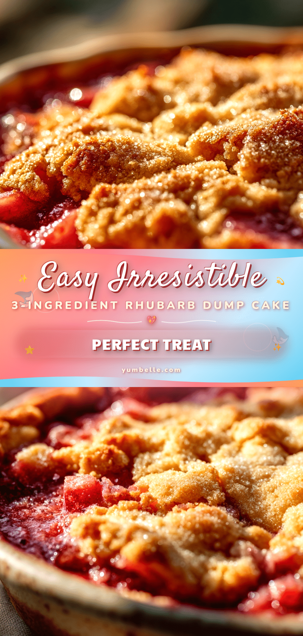 rhubarb dump cake recipe