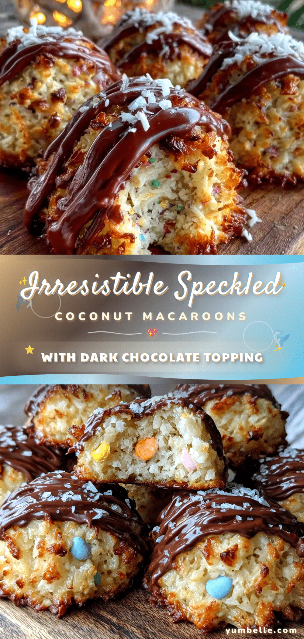 speckled Easter egg coconut macaroons recipe