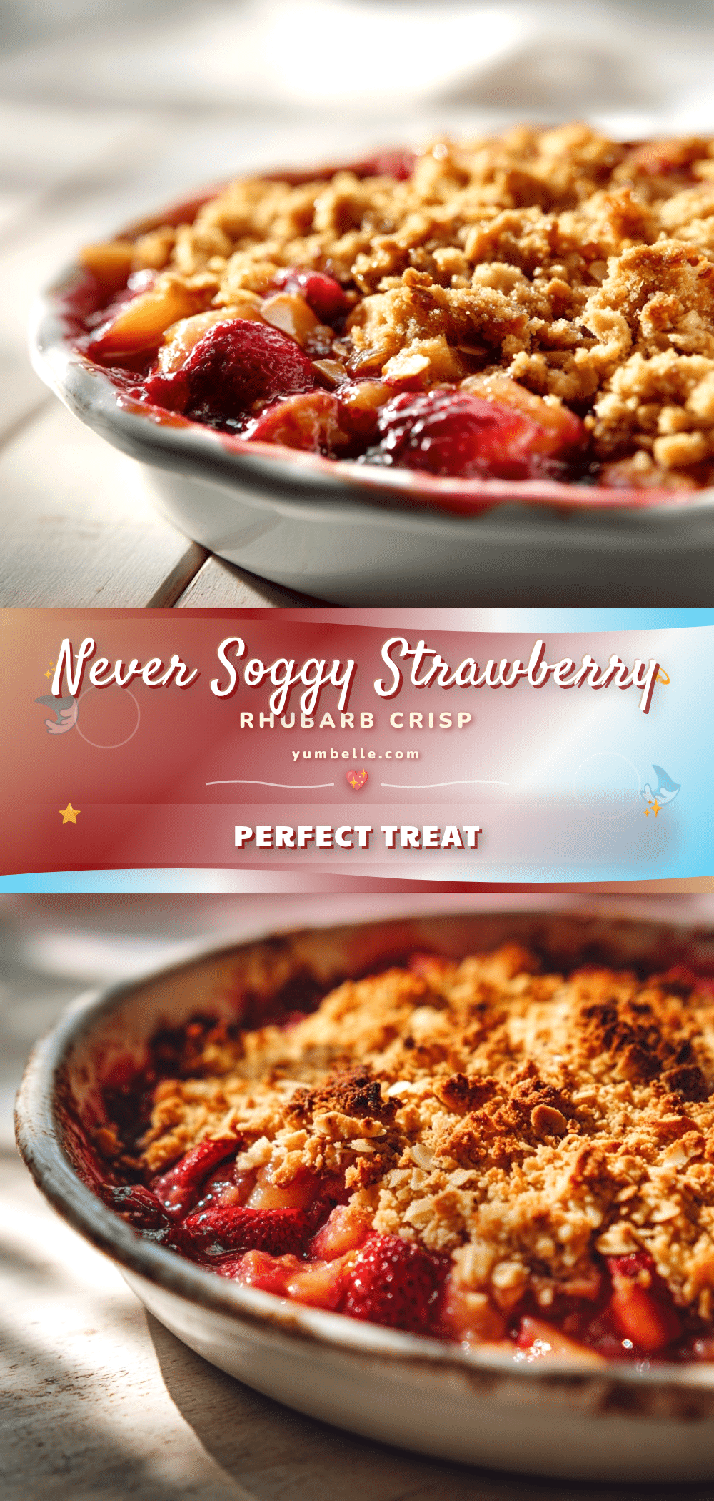 strawberry rhubarb crisp recipe