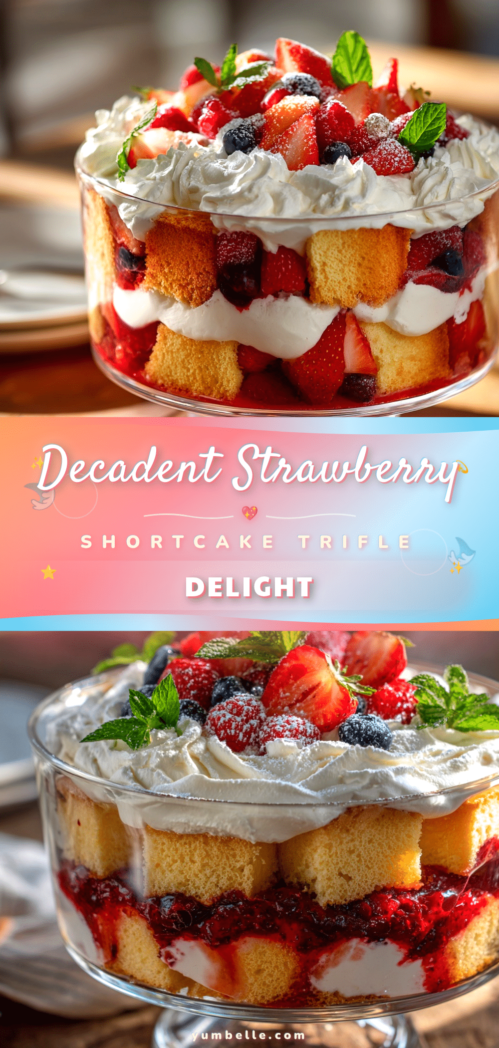 strawberry shortcake trifle recipe