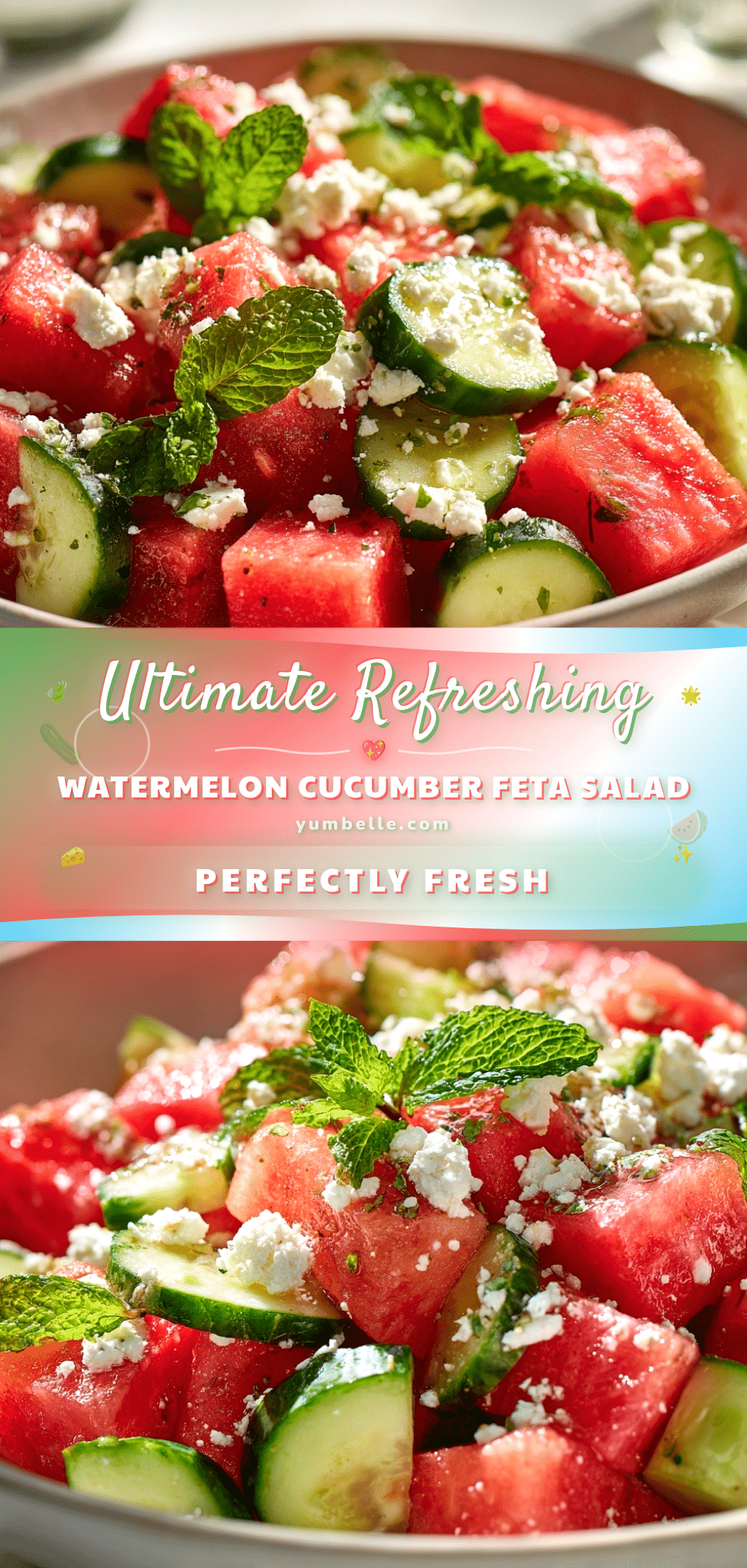 watermelon cucumber feta salad recipe