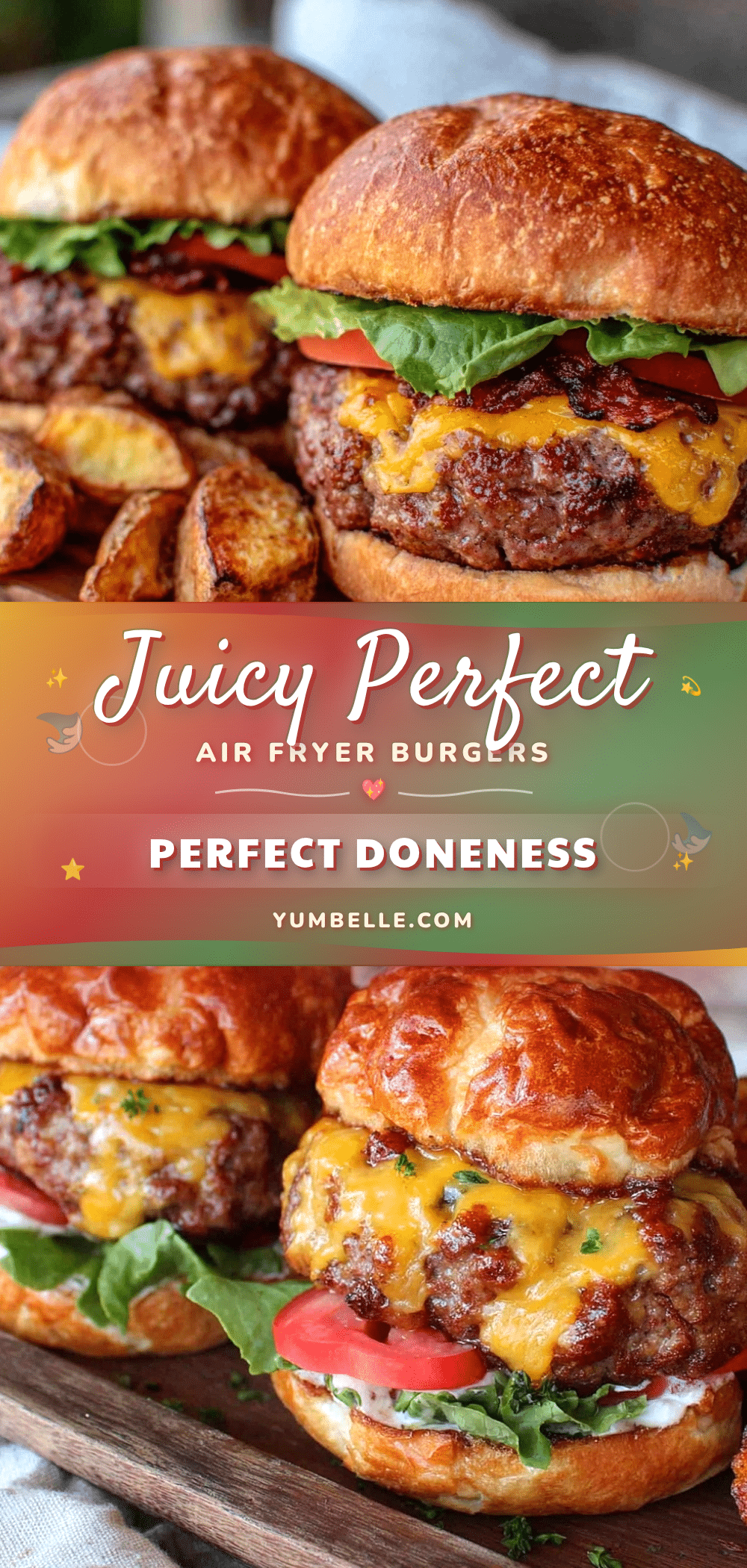 air fryer burgers recipe