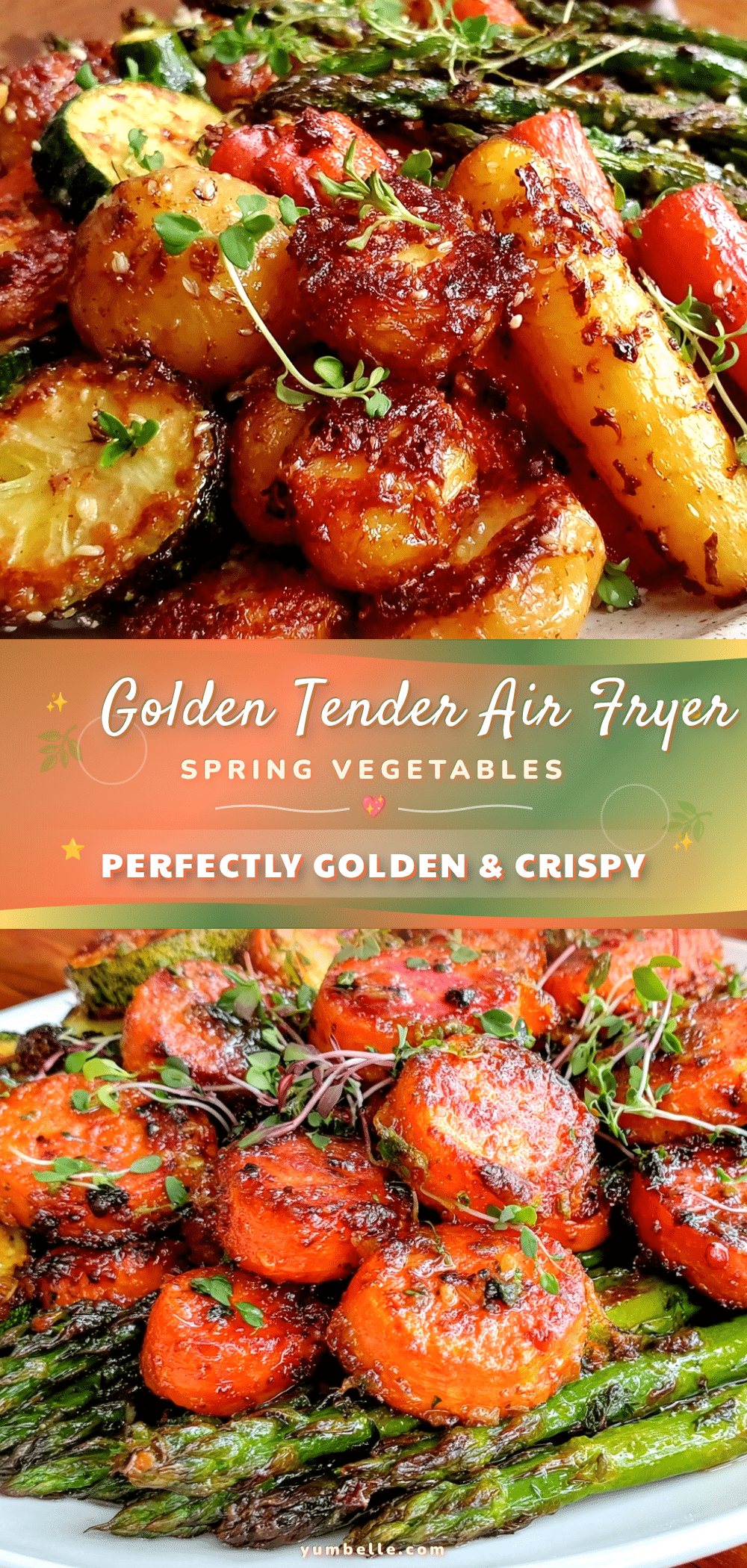 air fryer spring vegetables recipe