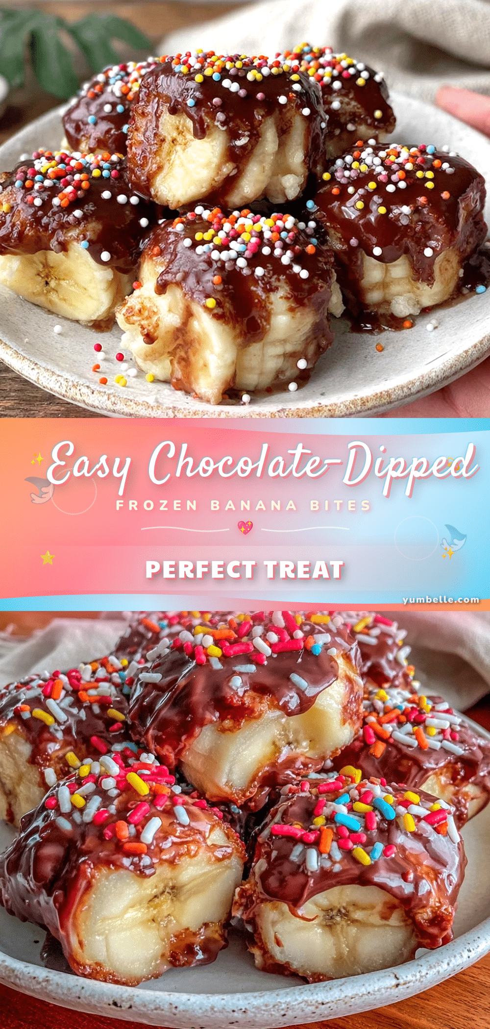 chocolate-dipped frozen banana bites recipe