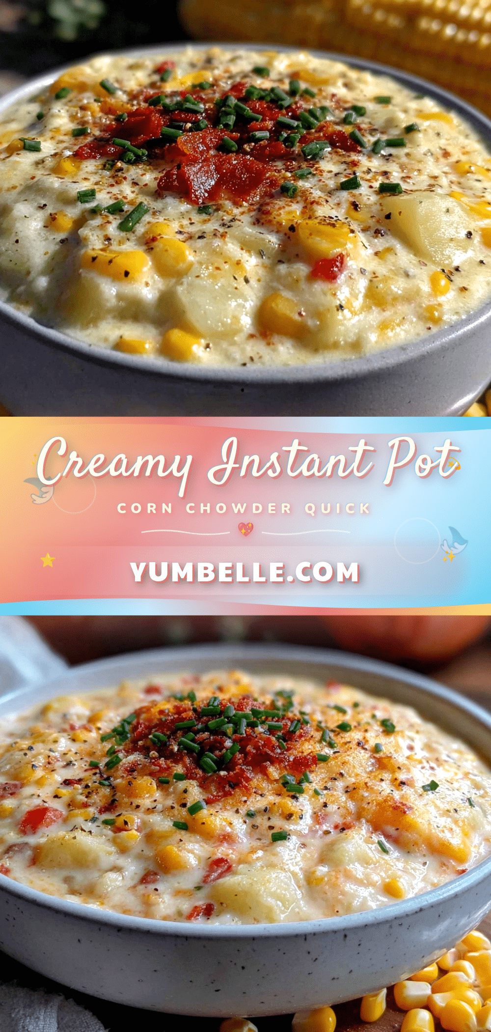 creamy instant pot corn chowder recipe