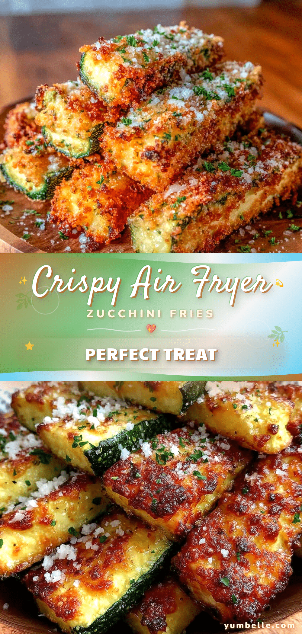 crispy air fryer zucchini fries recipe