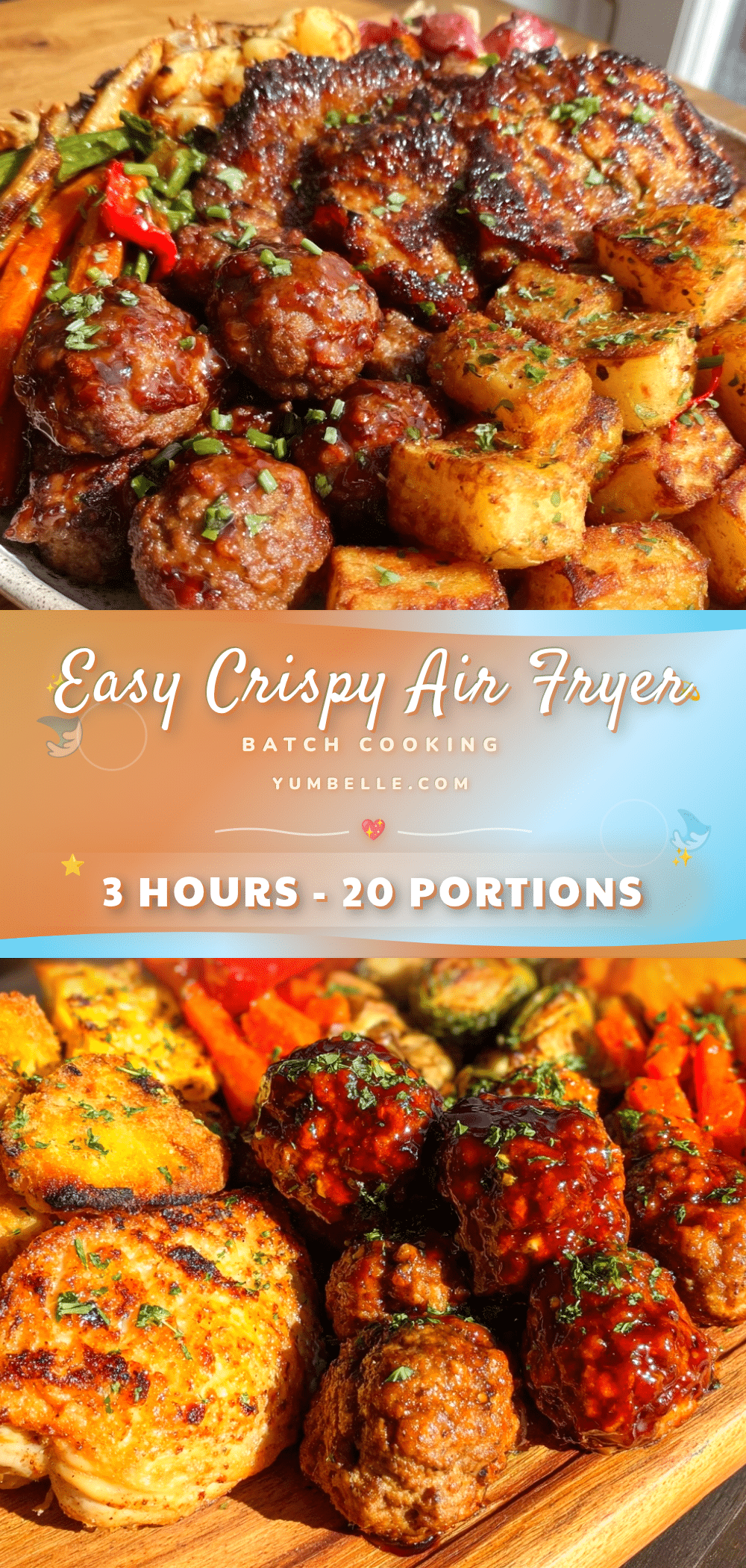 Easy Crispy Air Fryer Batch Cooking recipe