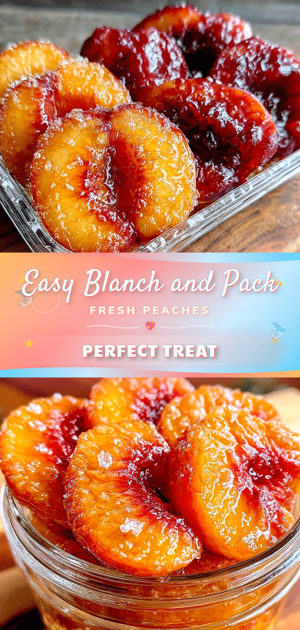 freeze fresh peaches without browning recipe