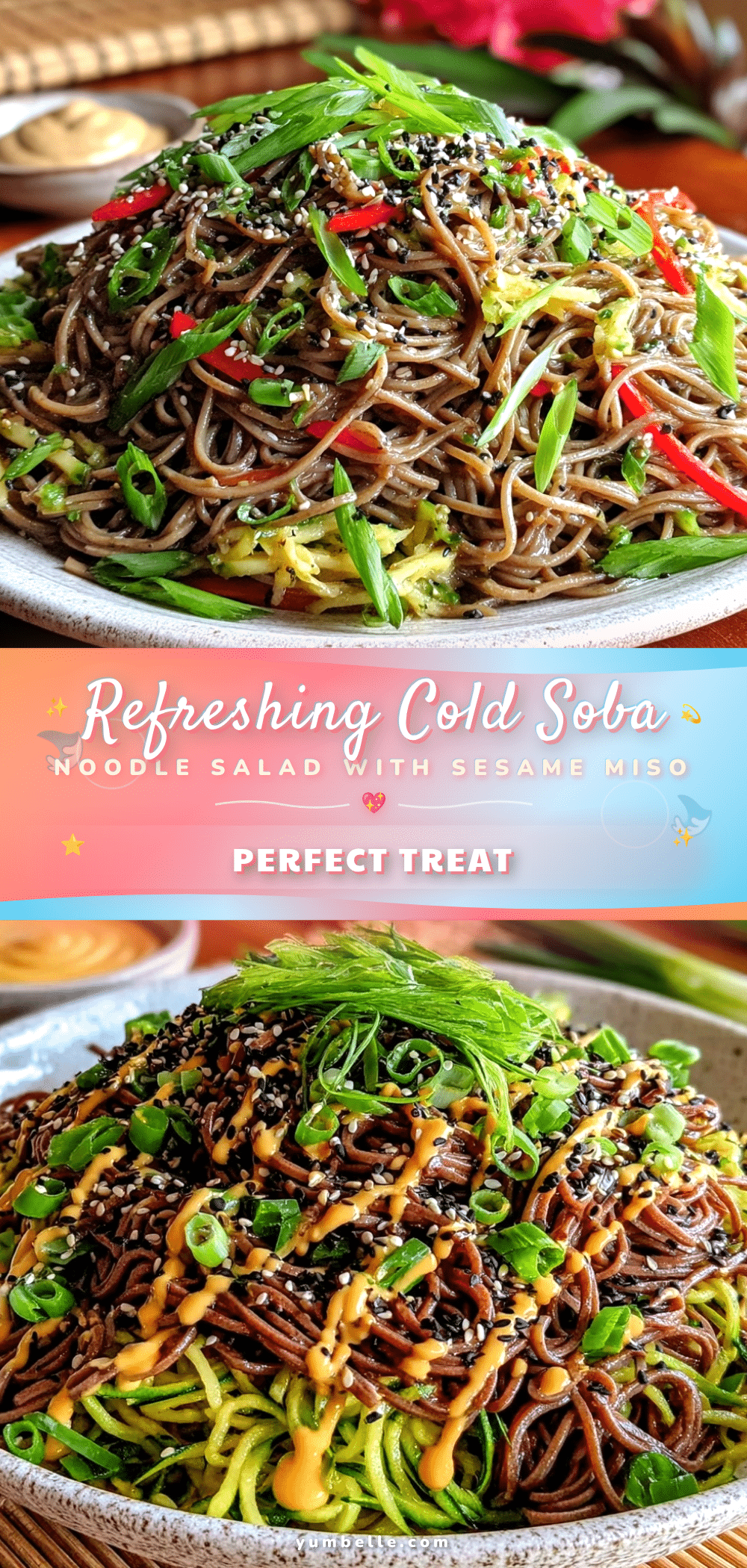 fresh cold japanese soba noodle salad recipe