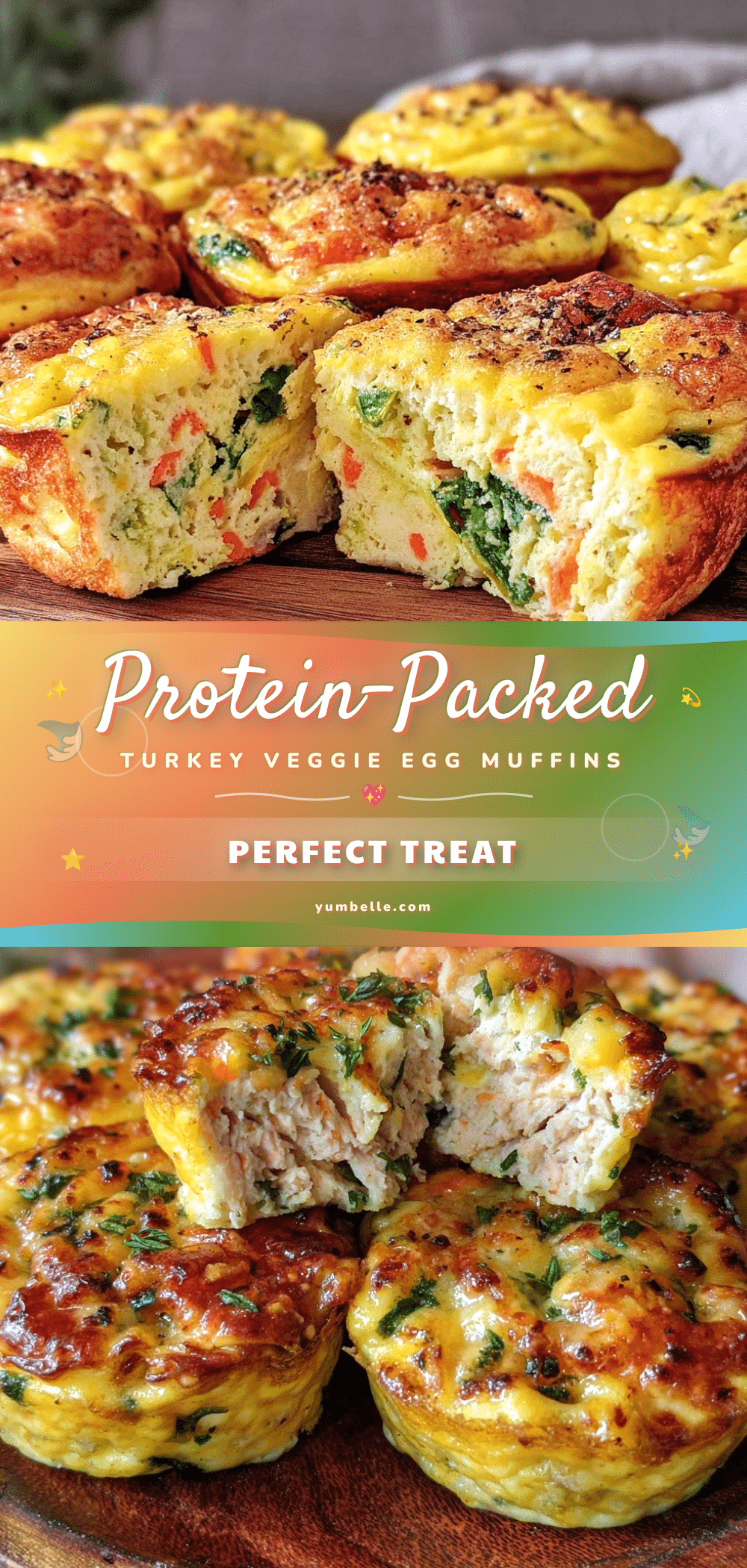 healthy turkey and veggie egg muffins recipe