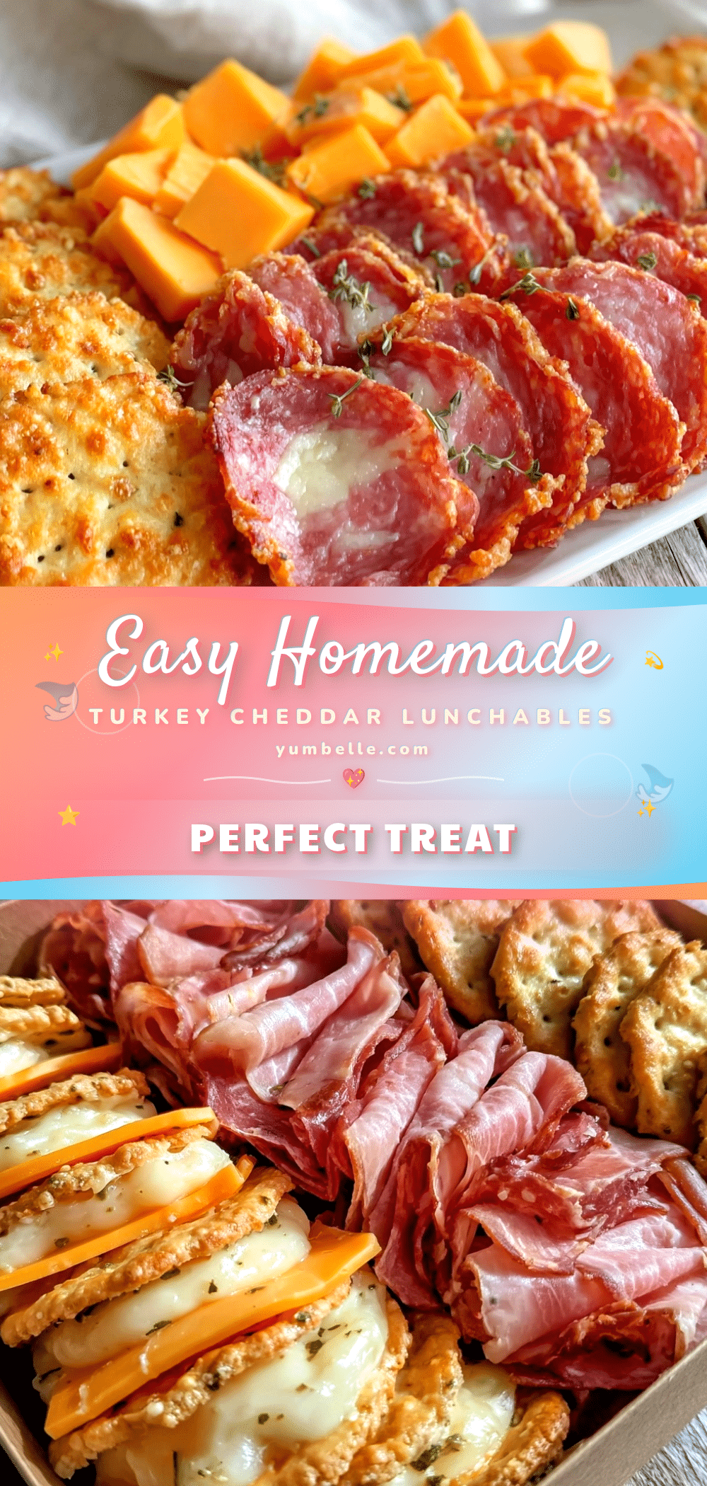 homemade turkey cheddar Lunchables recipe