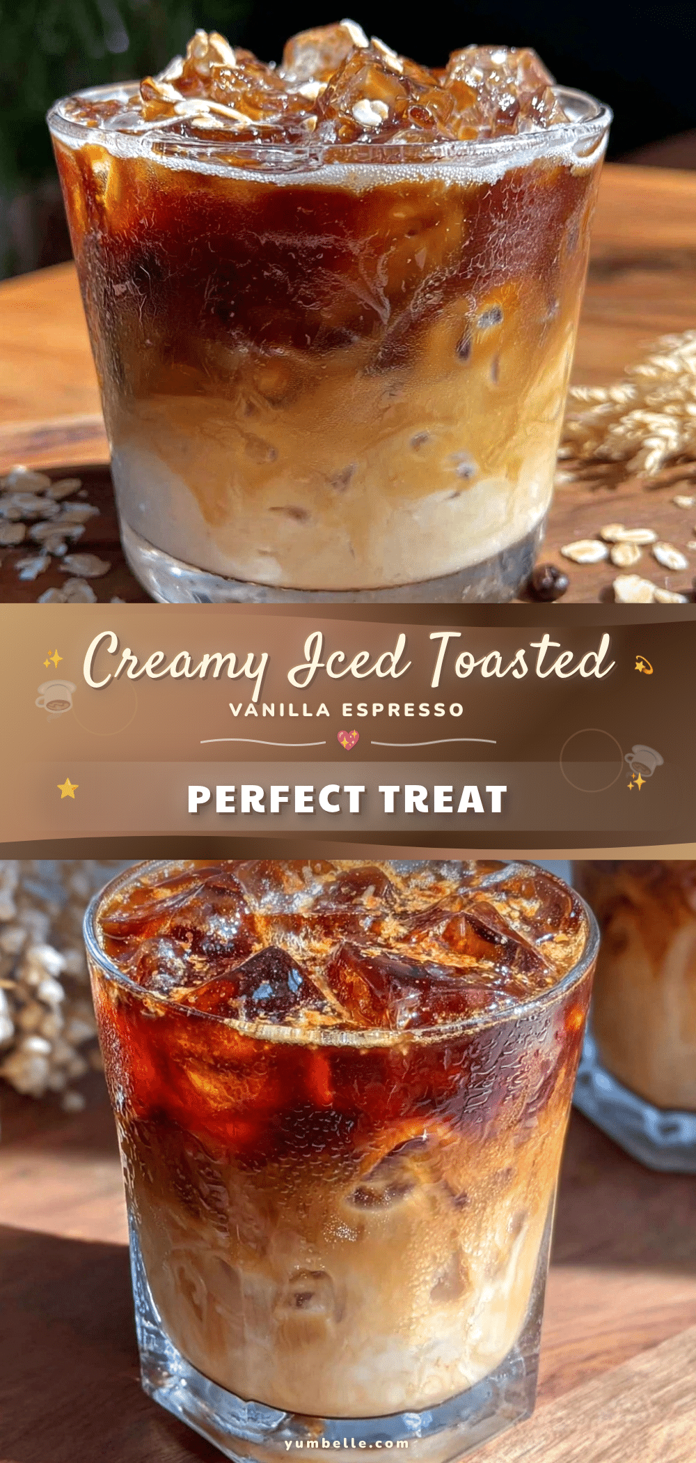 Iced Toasted Vanilla Oat Milk Shaken Espresso recipe