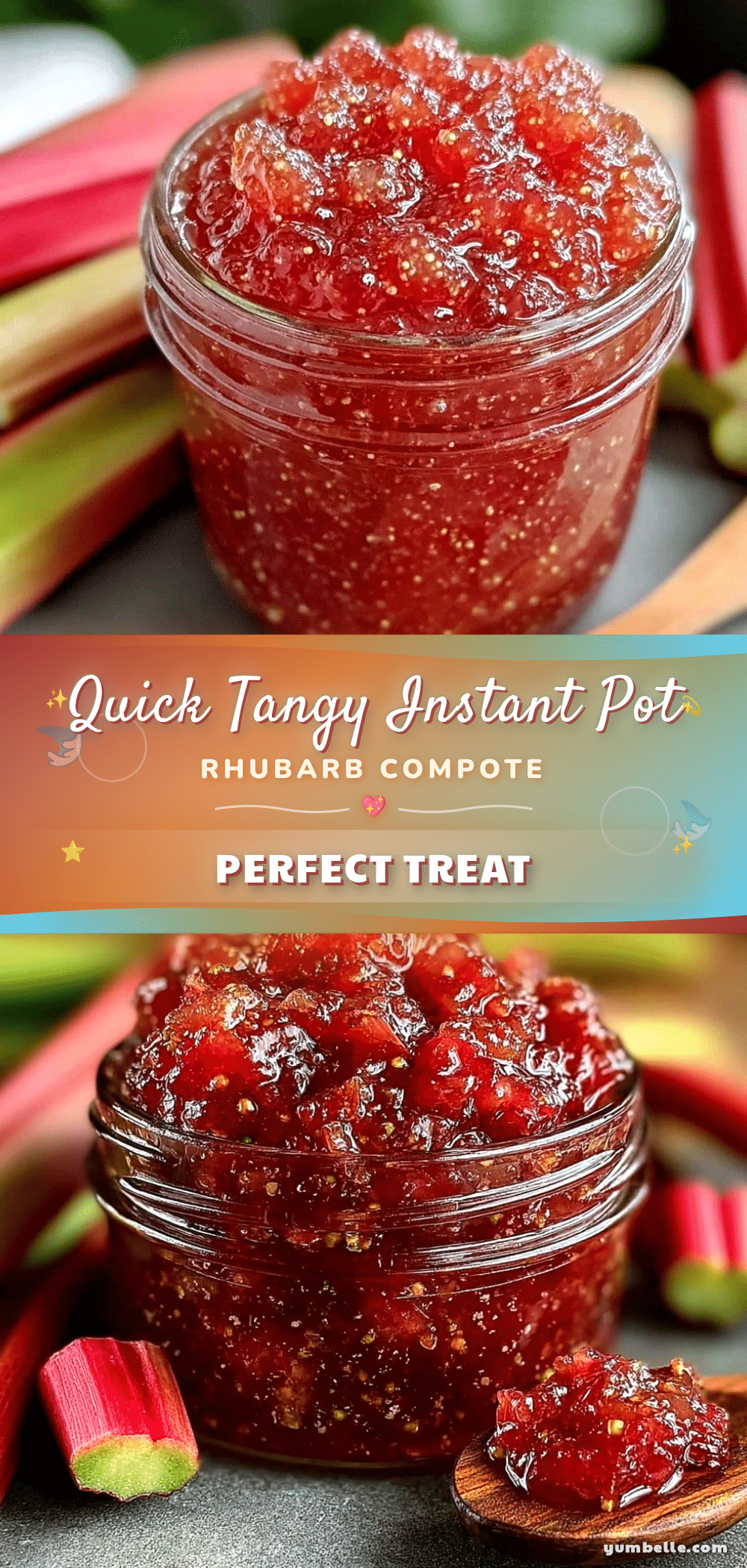 Instant Pot Rhubarb Compote recipe