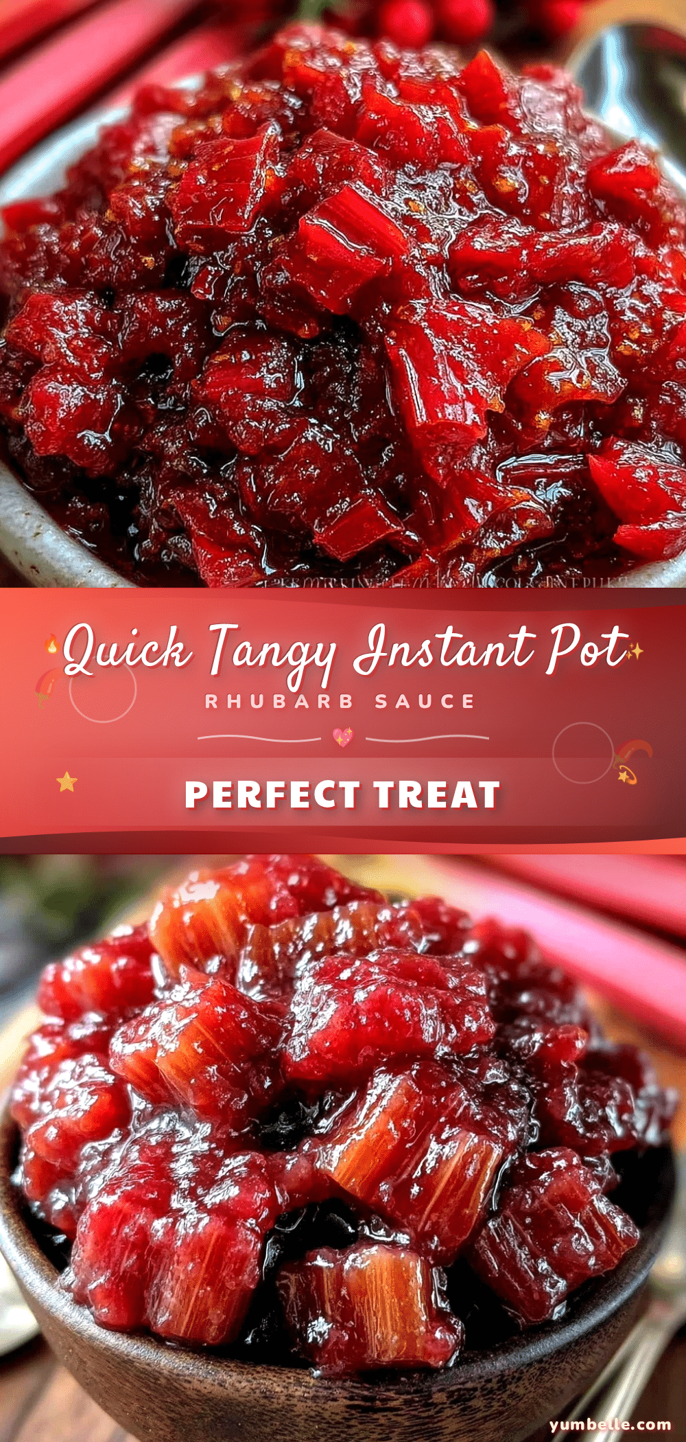 Instant Pot Rhubarb Sauce recipe