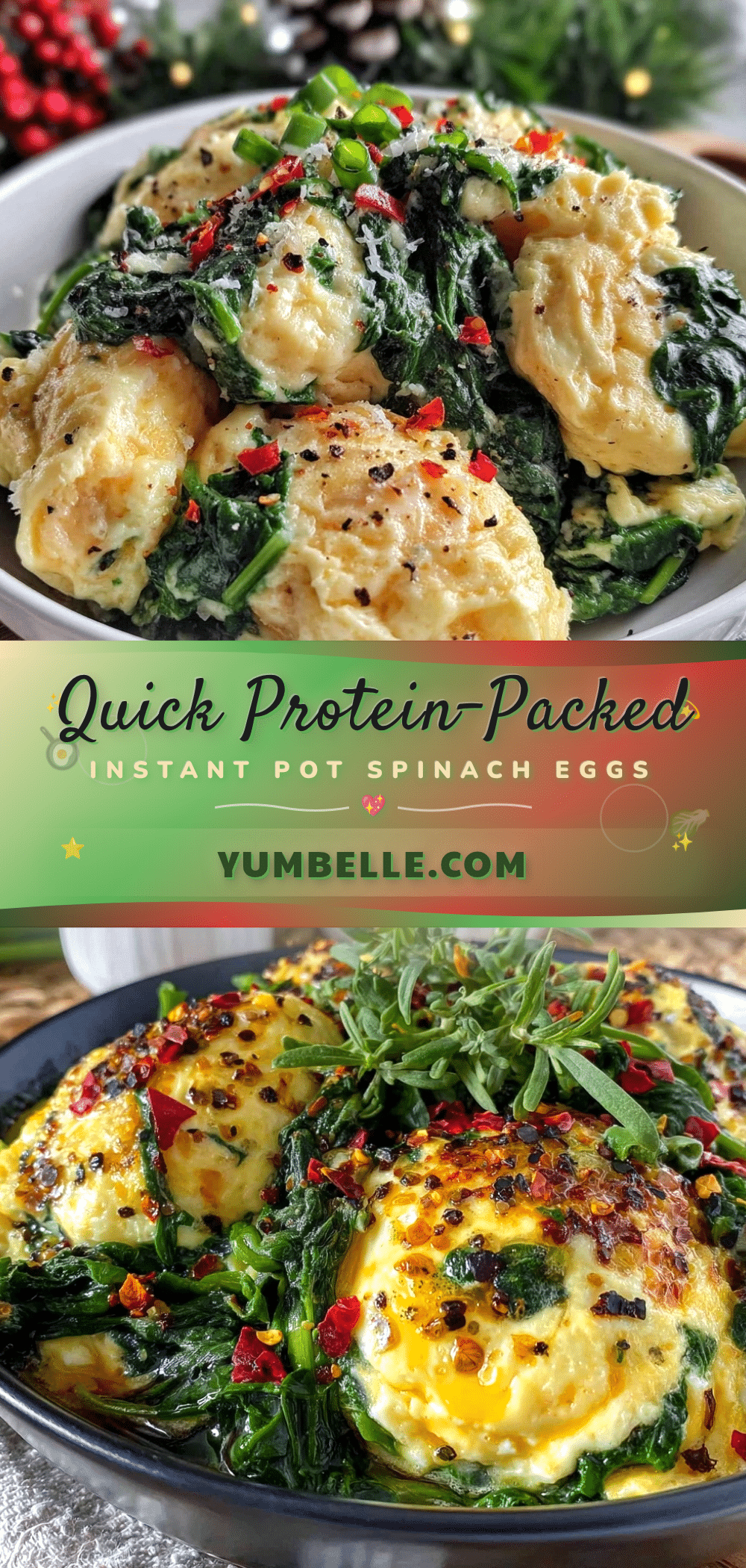 instant pot spinach eggs recipe