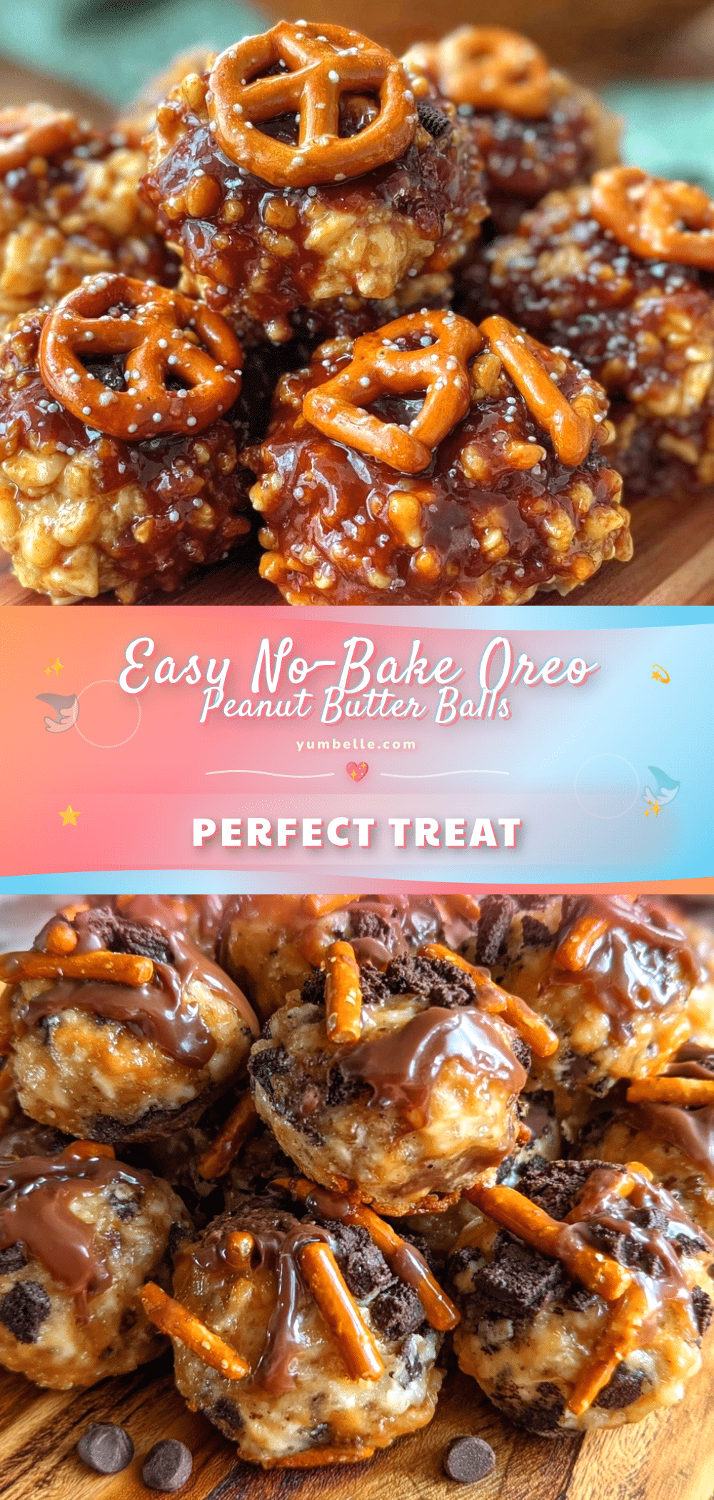 no bake oreo peanut butter pretzel balls recipe