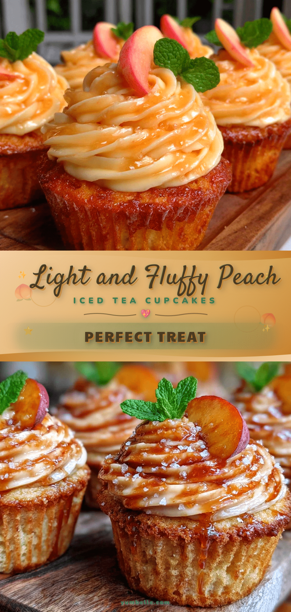 peach iced tea cupcakes recipe