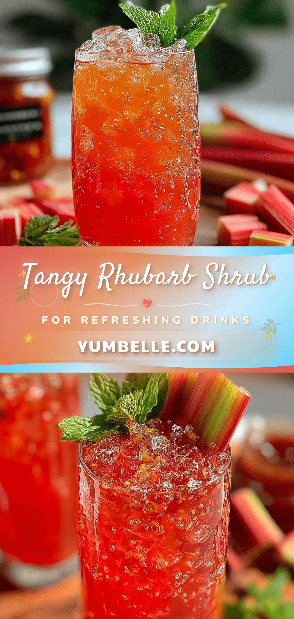 rhubarb shrub drinking vinegar recipe