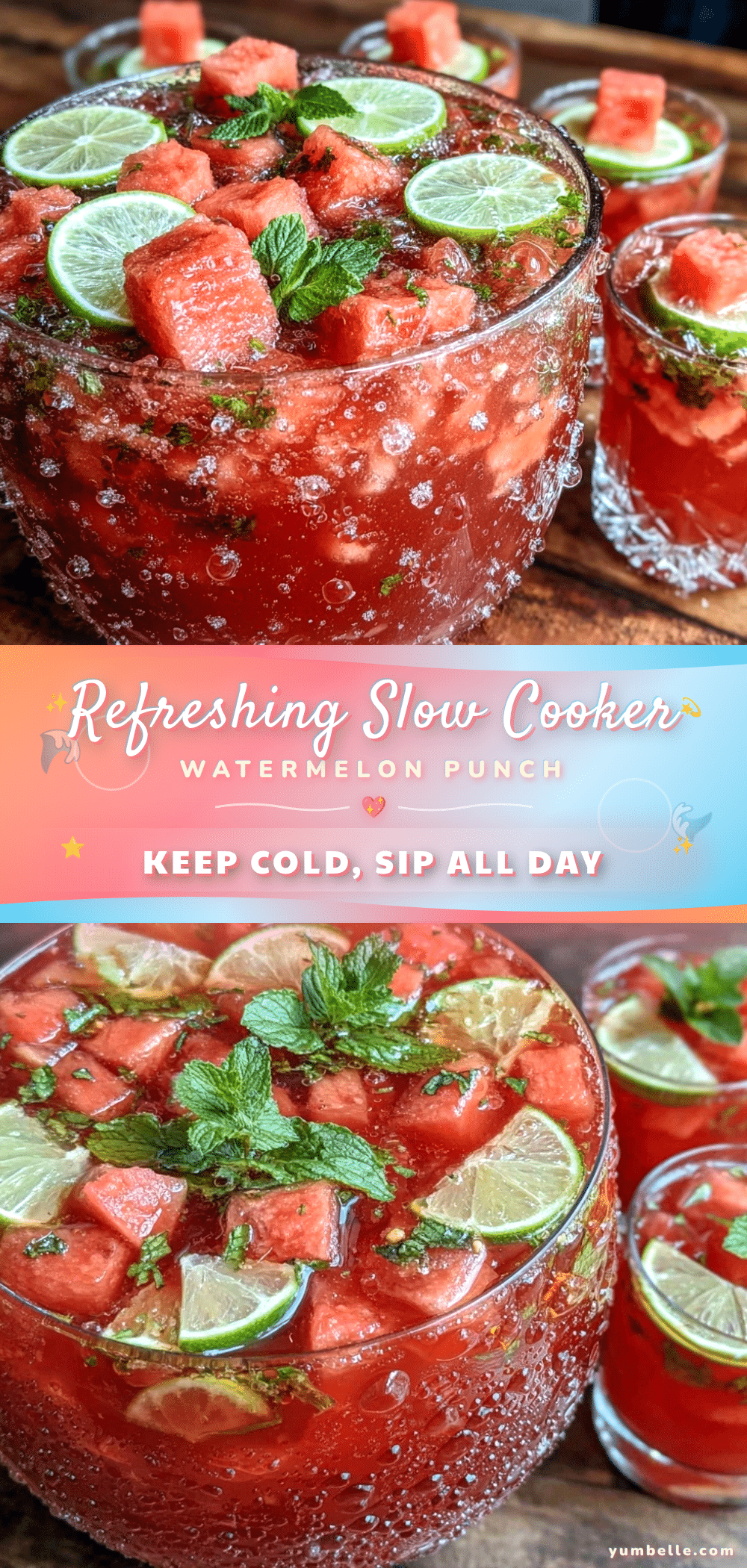slow cooker watermelon punch recipe