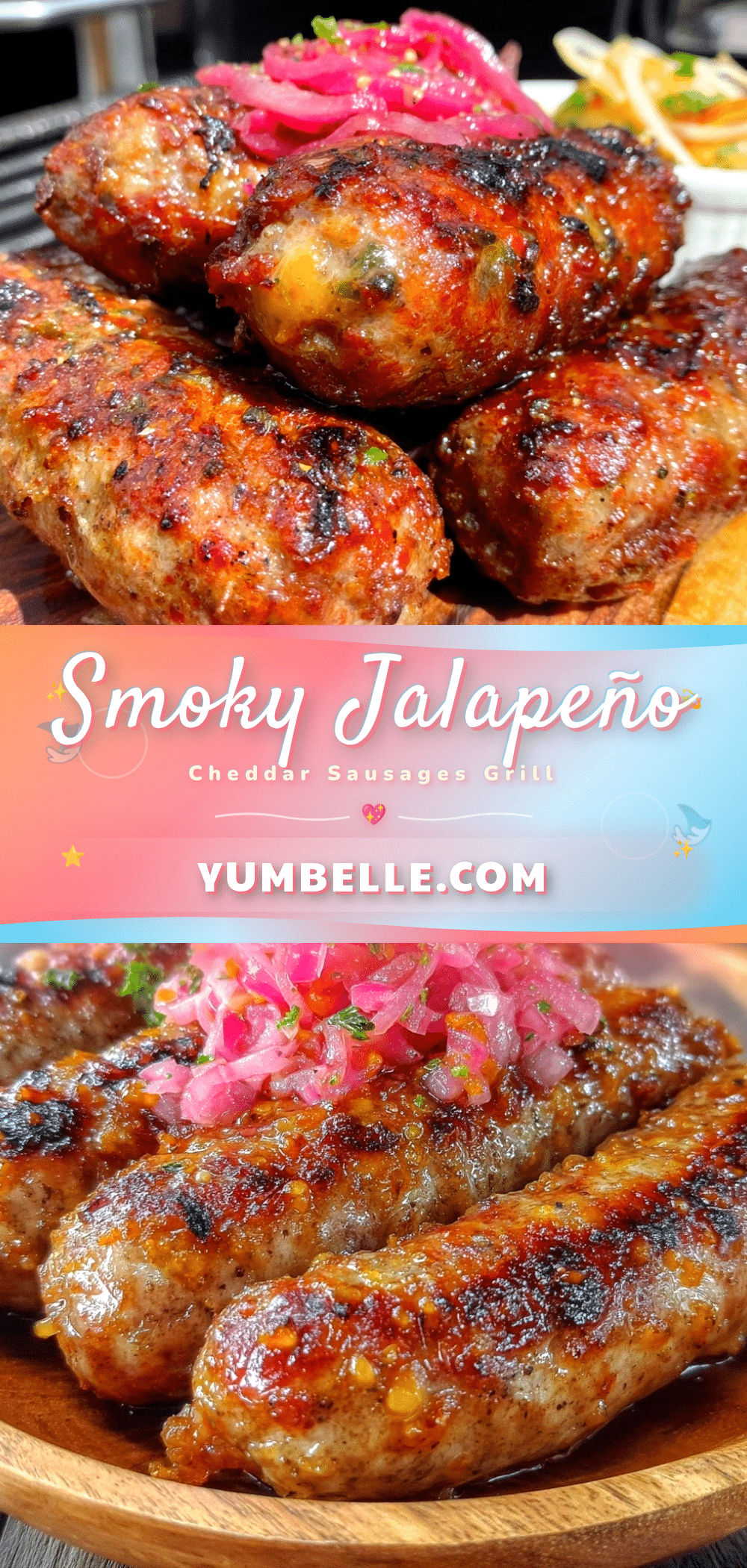 smoked jalapeño cheddar sausages recipe
