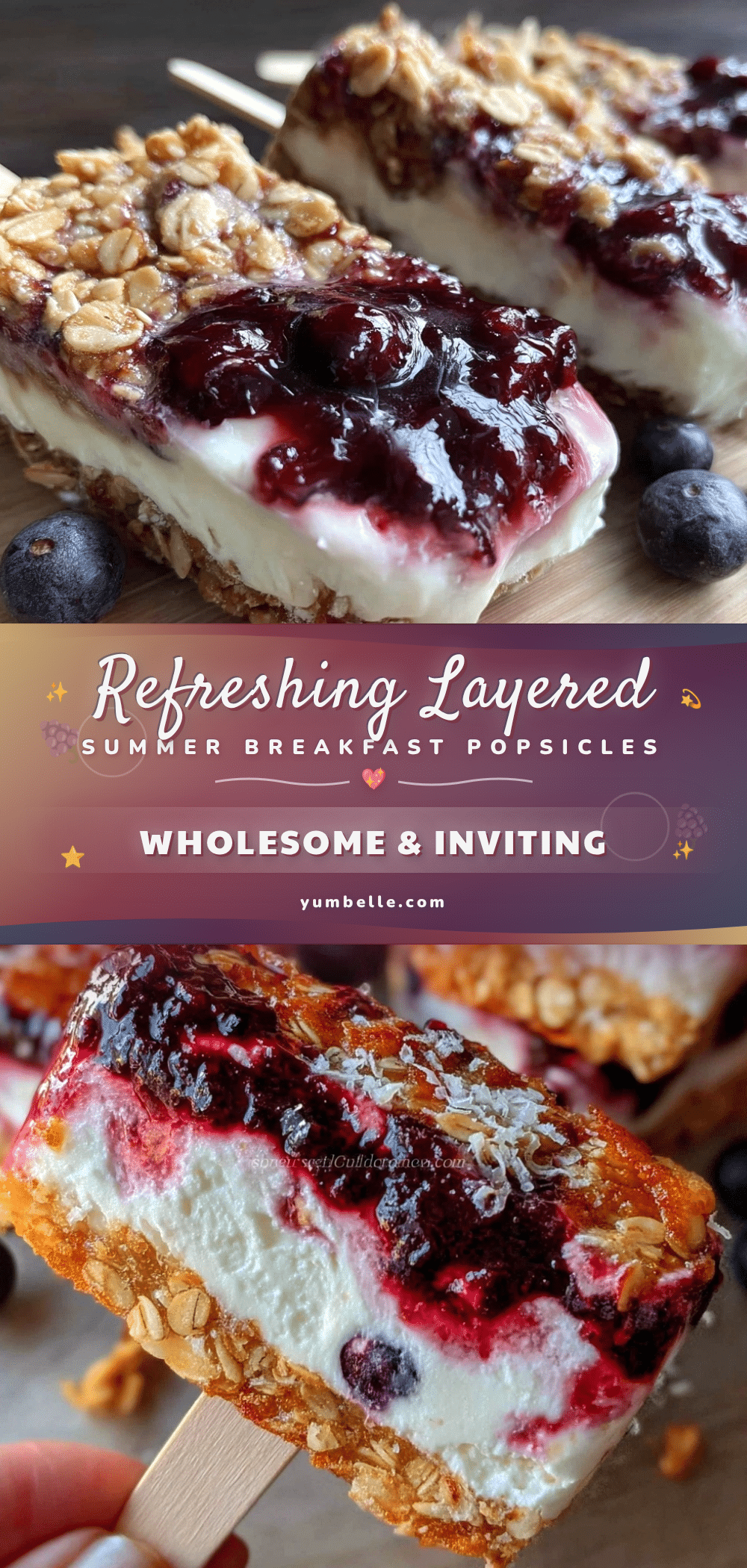 summer breakfast popsicles recipe