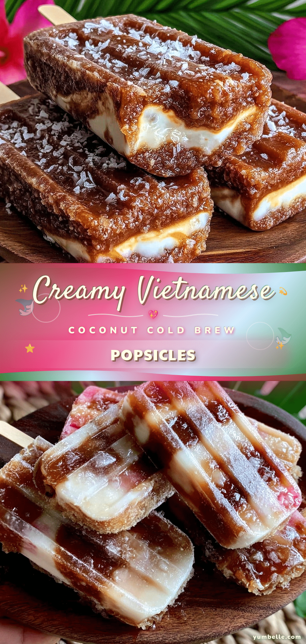 Vietnamese coconut cold brew popsicles recipe