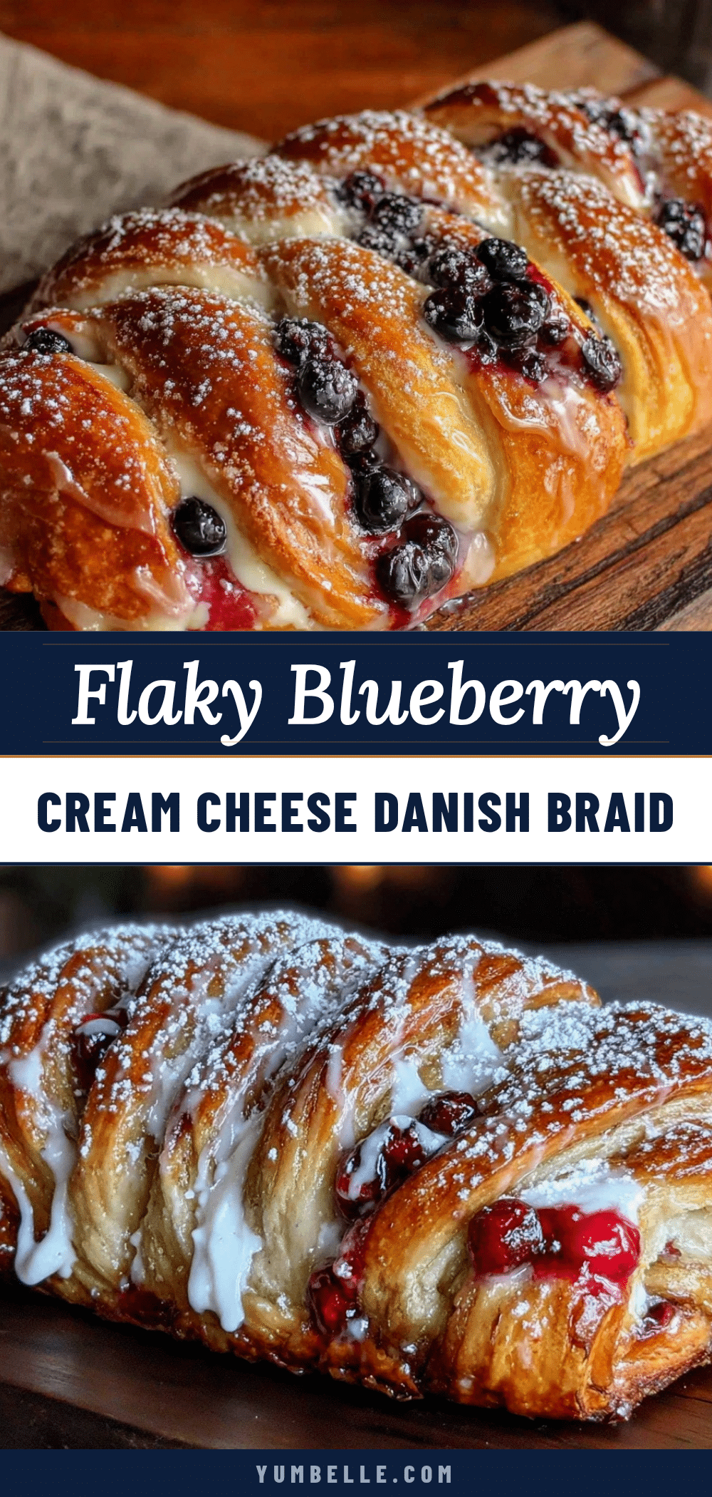 blueberry cream cheese danish braid recipe